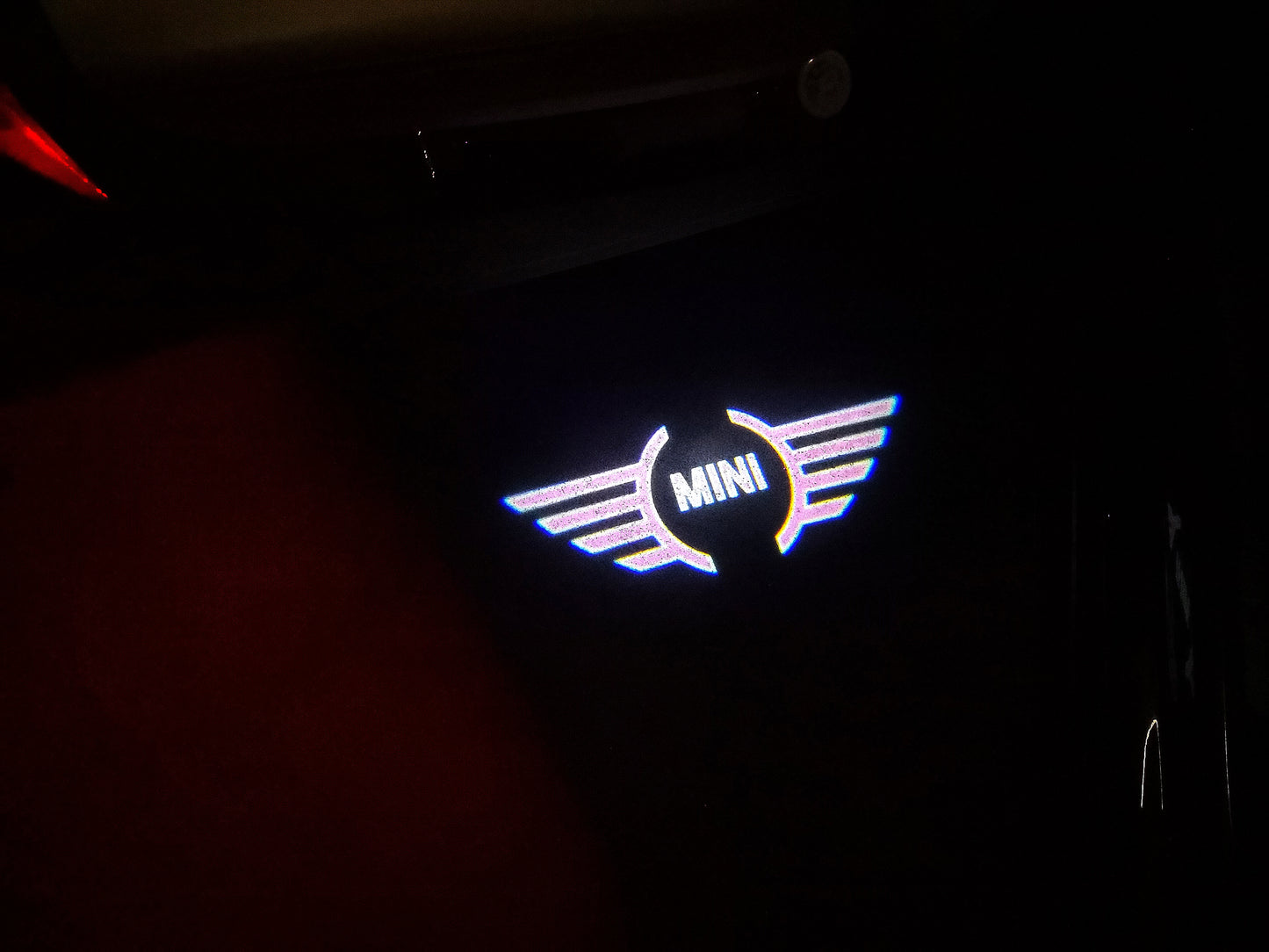MINI ORIGINAL LOGO PROJECROTR LIGHTS Nr.83 (quantity 1 = 2 Logo Film / 2 door lights)