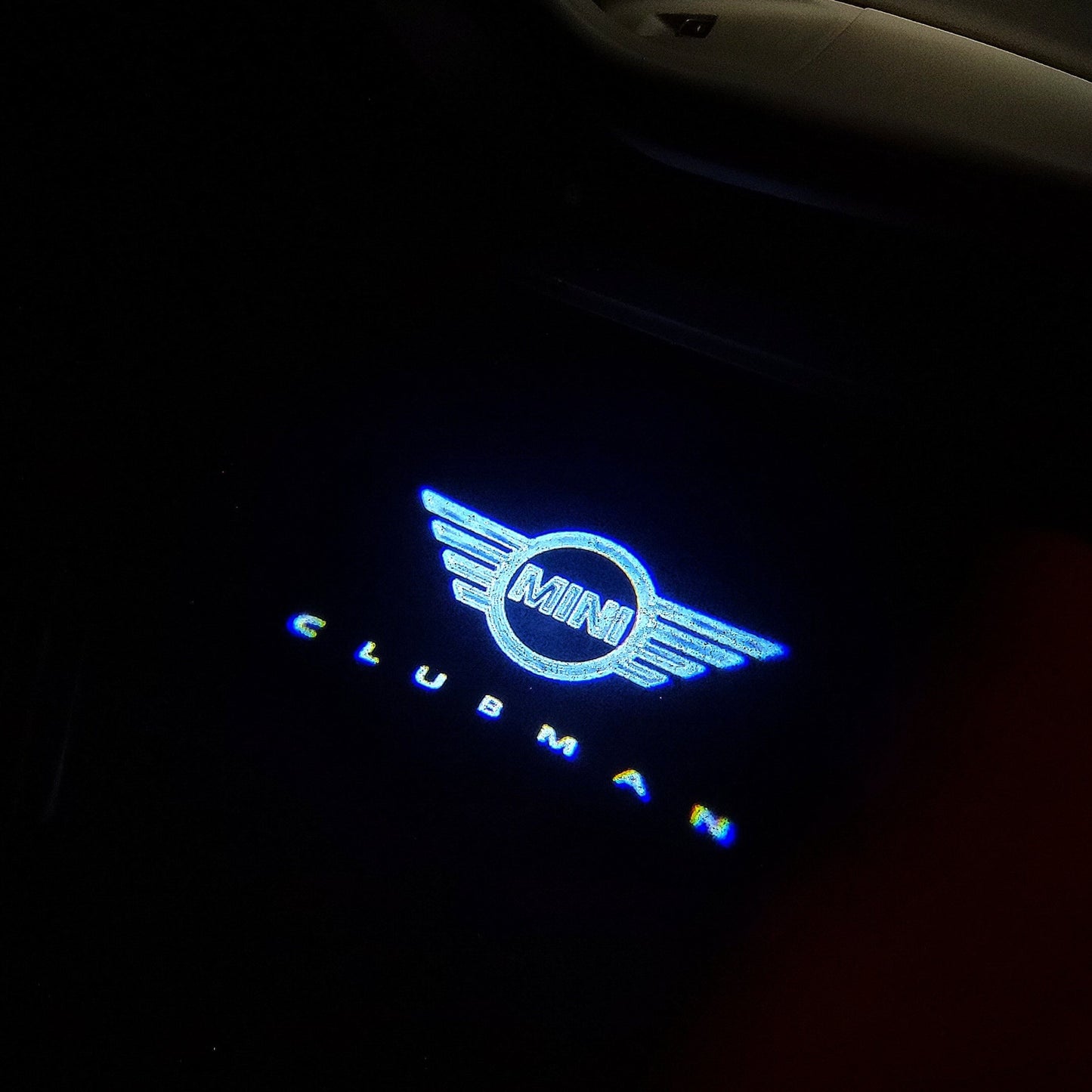 MINI CLUBMAN LOGO PROJECROTR LIGHTS Nr.28 (quantity 1 = 2 Logo Film / 2 door lights)