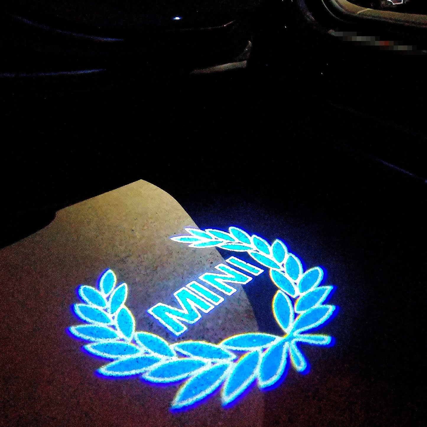MINI ORIGINAL LOGO PROJECROTR LIGHTS Nr.91 (quantity 1 = 2 Logo Film / 2 door lights)