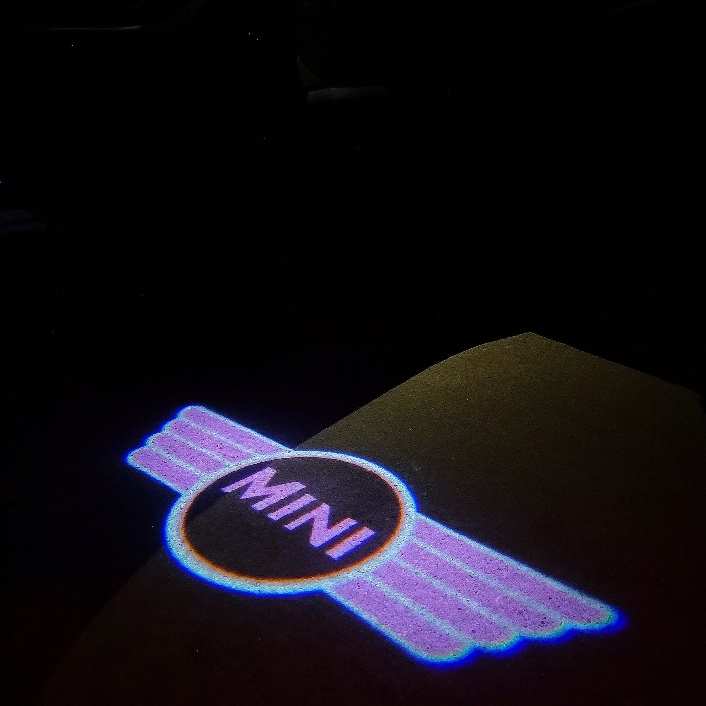 MINI ORIGINAL LOGO PROJECROTR LIGHTS Nr.22 (quantity 1 = 2 Logo Film / 2 door lights)