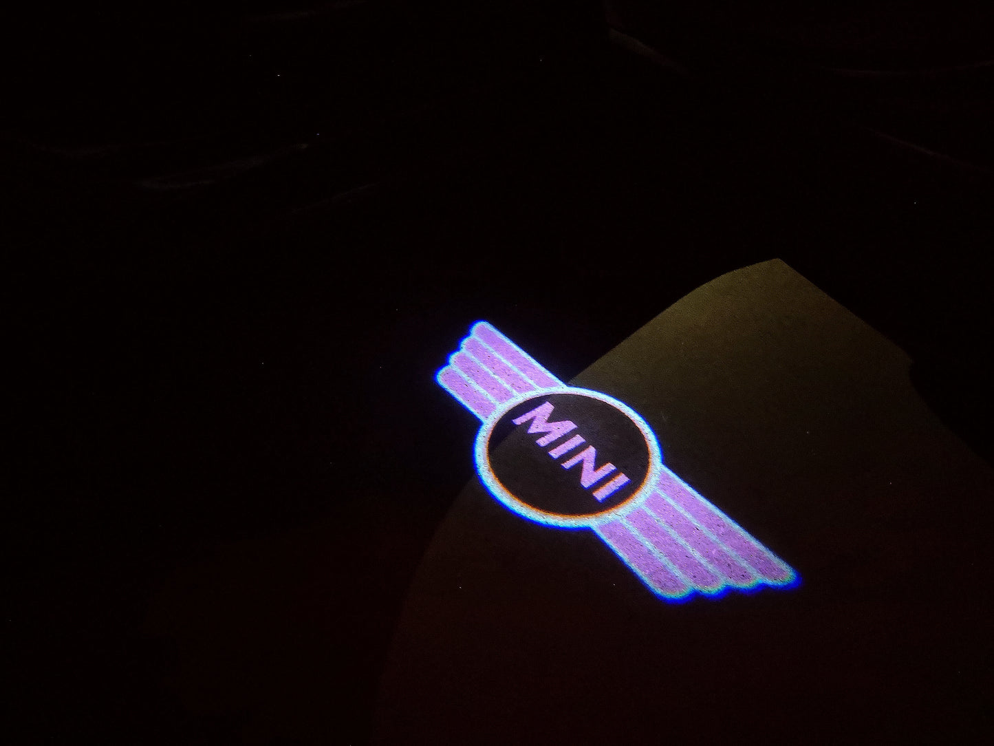 MINI ORIGINAL LOGO PROJECROTR LIGHTS Nr.22 (quantity 1 = 2 Logo Film / 2 door lights)