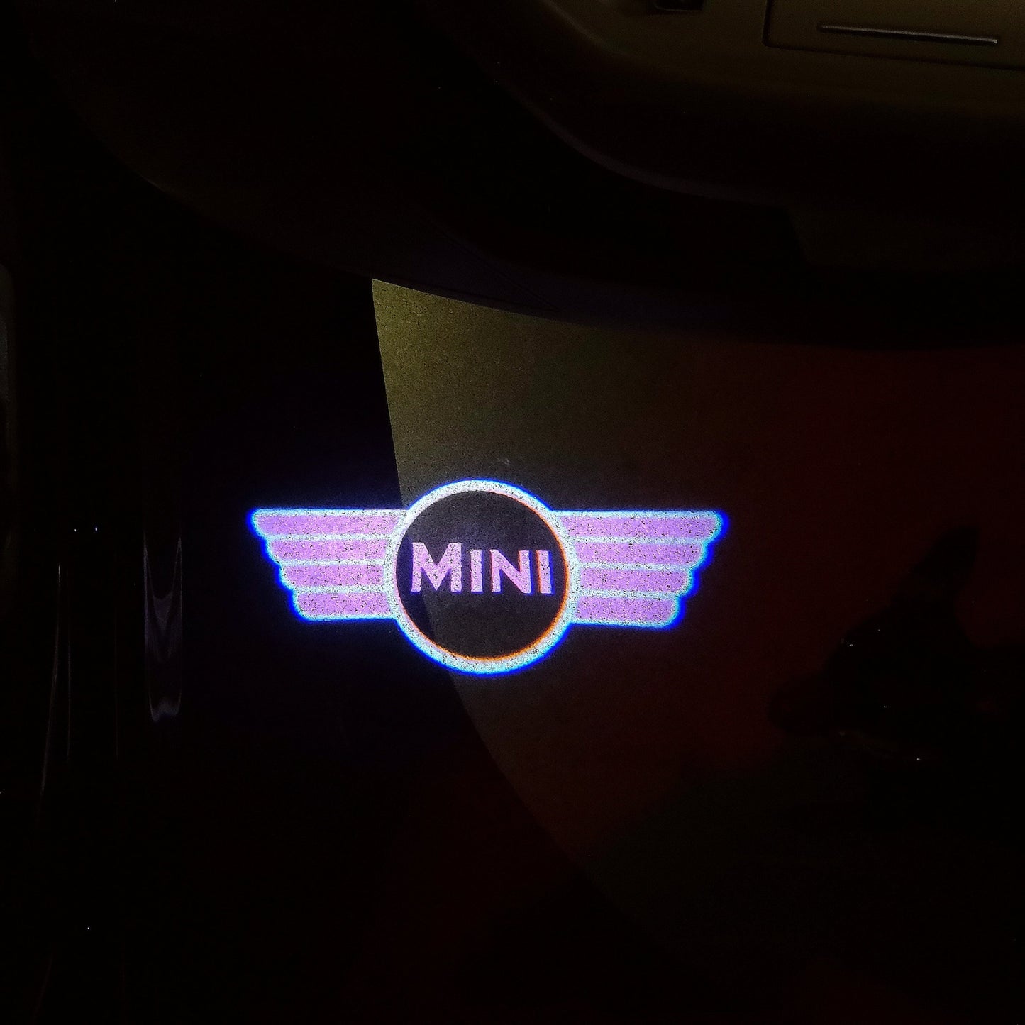 MINI ORIGINAL LOGO PROJECROTR LIGHTS Nr.22 (quantity 1 = 2 Logo Film / 2 door lights)