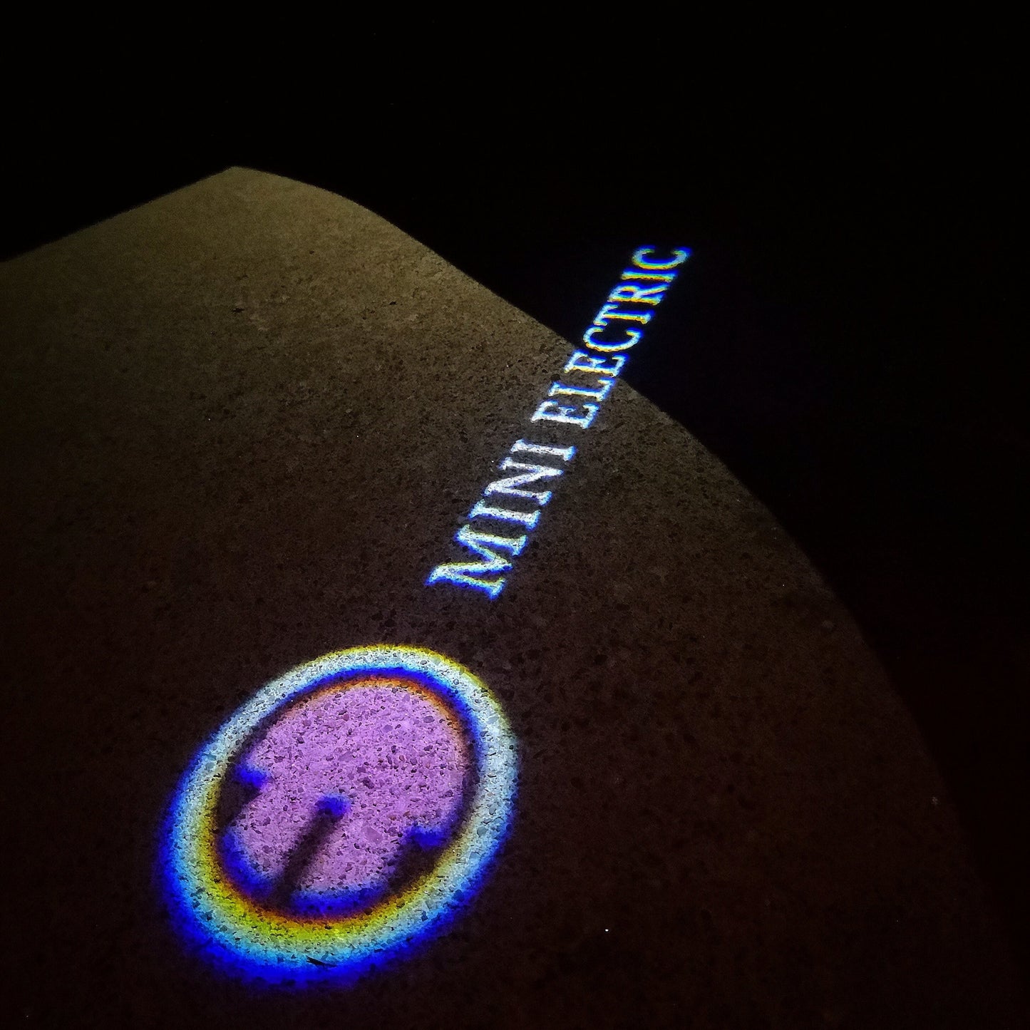 MINI ELECTRIC LOGO PROJECROTR LIGHTS Nr.61 (quantity 1 = 2 Logo Film / 2 door lights)