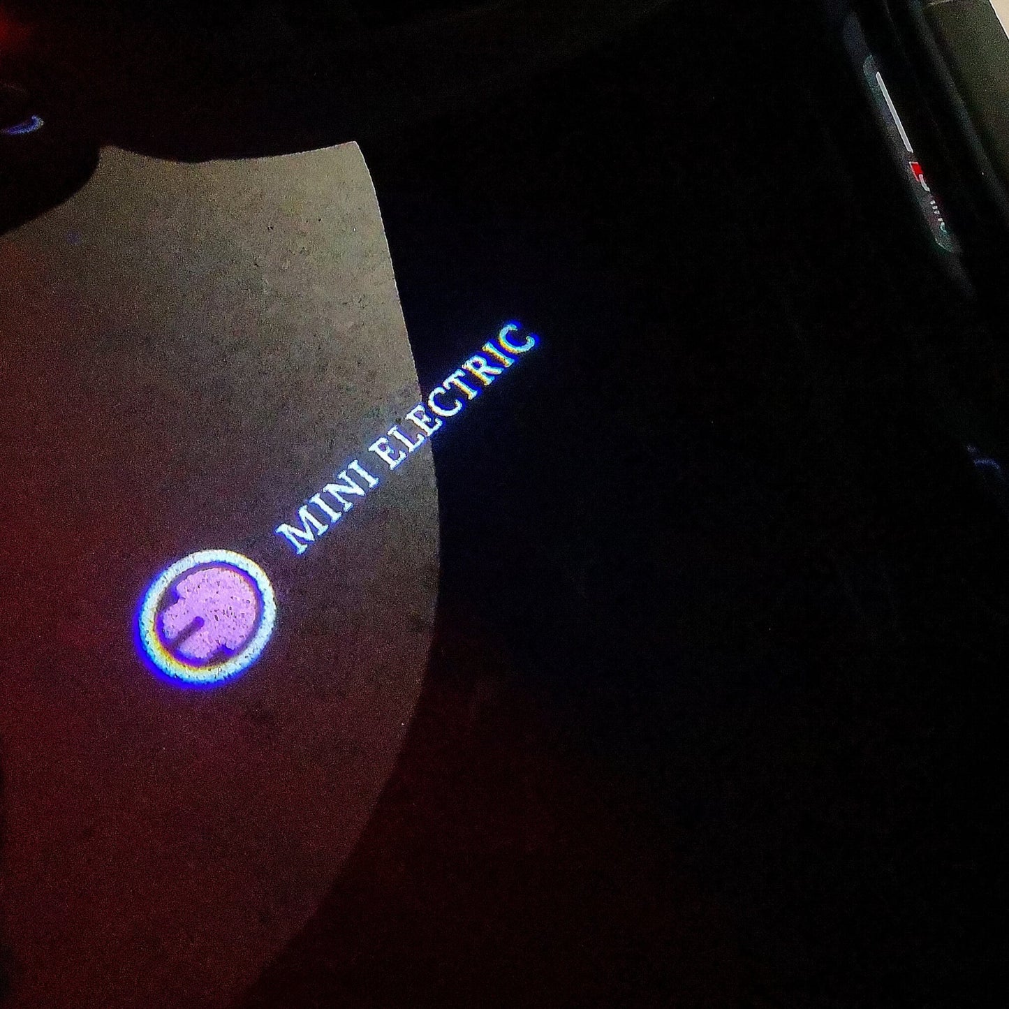 MINI ELECTRIC LOGO PROJECROTR LIGHTS Nr.61 (quantity 1 = 2 Logo Film / 2 door lights)