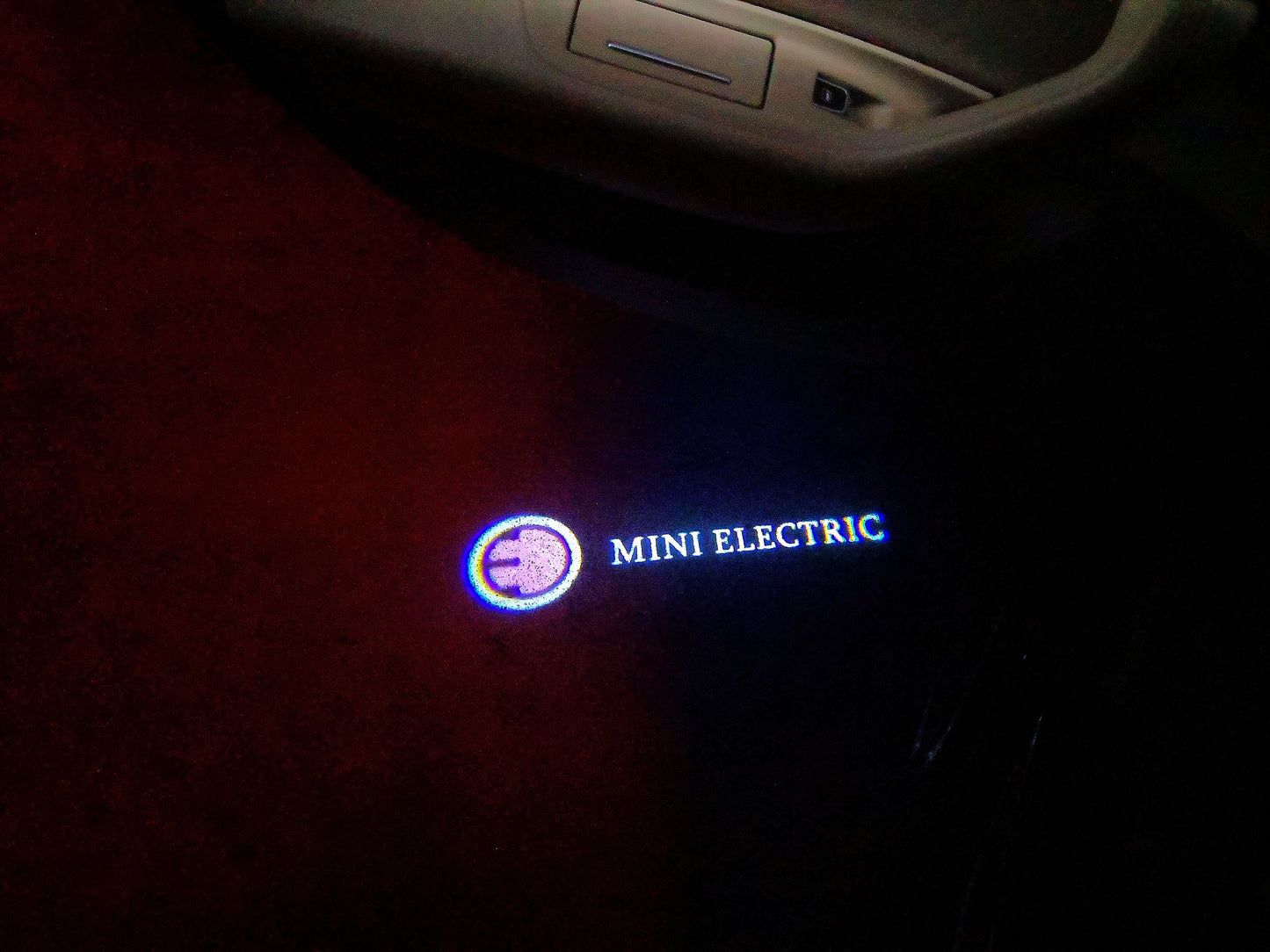MINI ELECTRIC LOGO PROJECROTR LIGHTS Nr.61 (quantity 1 = 2 Logo Film / 2 door lights)