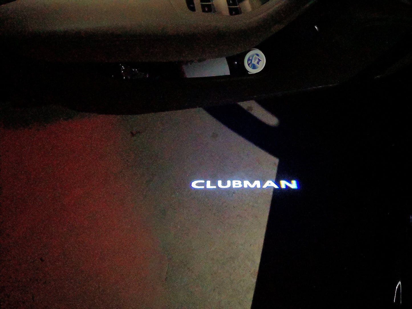 MINI CLUBMAN LOGO PROJECROTR LIGHTS Nr.69 (quantity 1 = 2 Logo Film / 2 door lights)