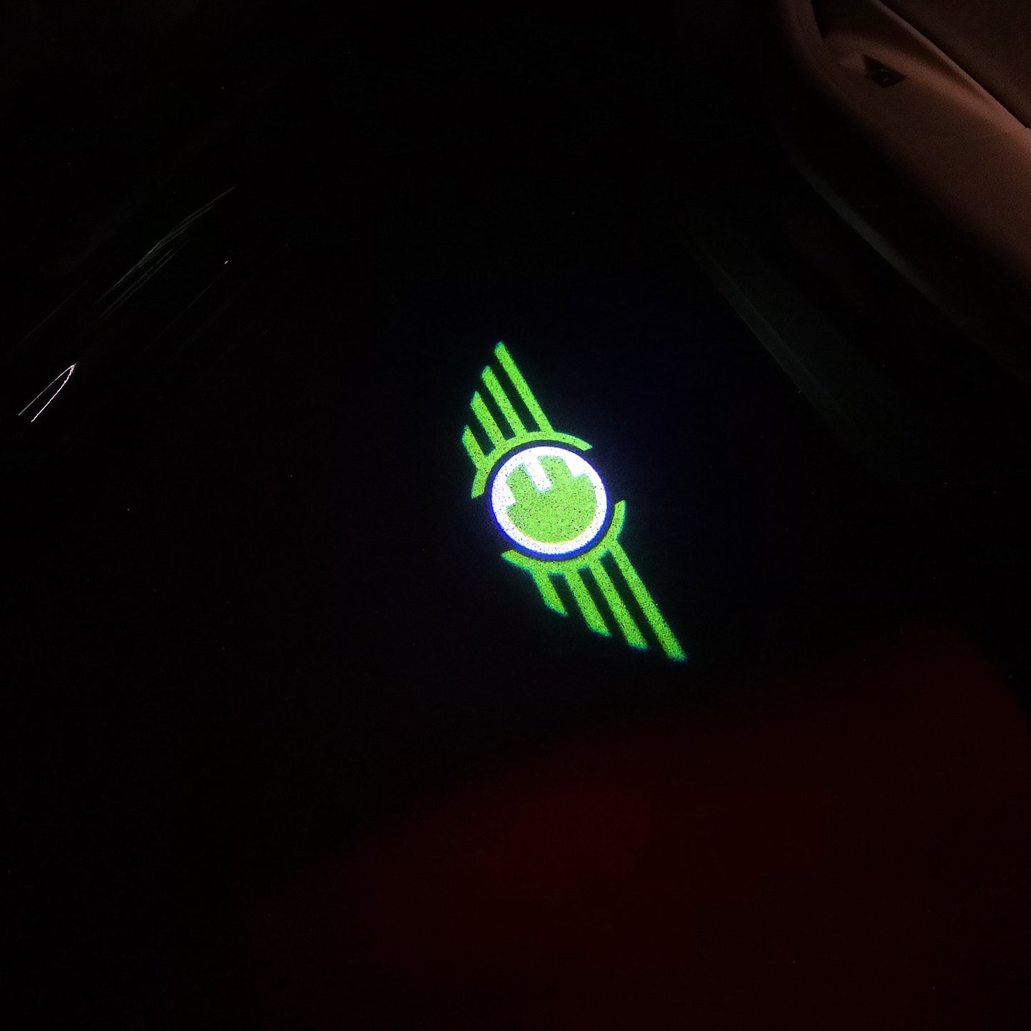 MINI ELECTRIC LOGO PROJECROTR LIGHTS Nr.101 (quantity 1 = 2 Logo Film / 2 door lights)