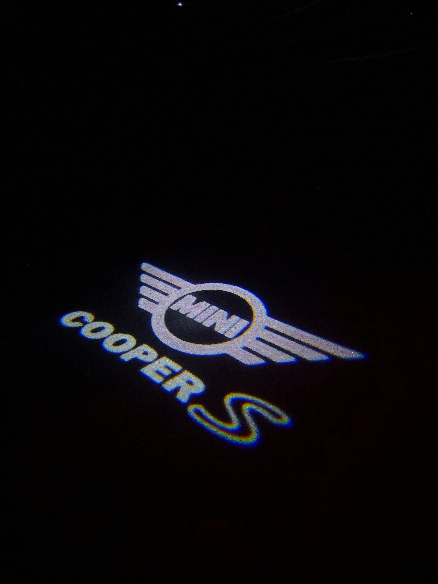 MINI COOPER S LOGO PROJECROTR LIGHTS Nr.144 (quantity 1 = 2 Logo Film / 2 door lights)