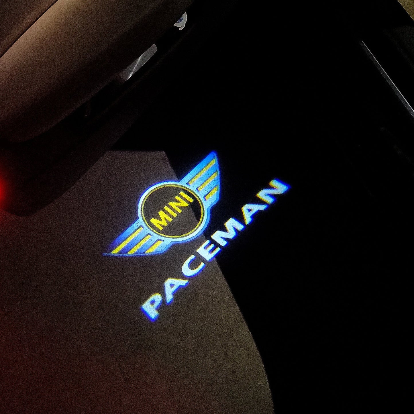 MINI PACEMAN LOGO PROJECROTR LIGHTS Nr.97 (quantity 1 = 2 Logo Film / 2 door lights)