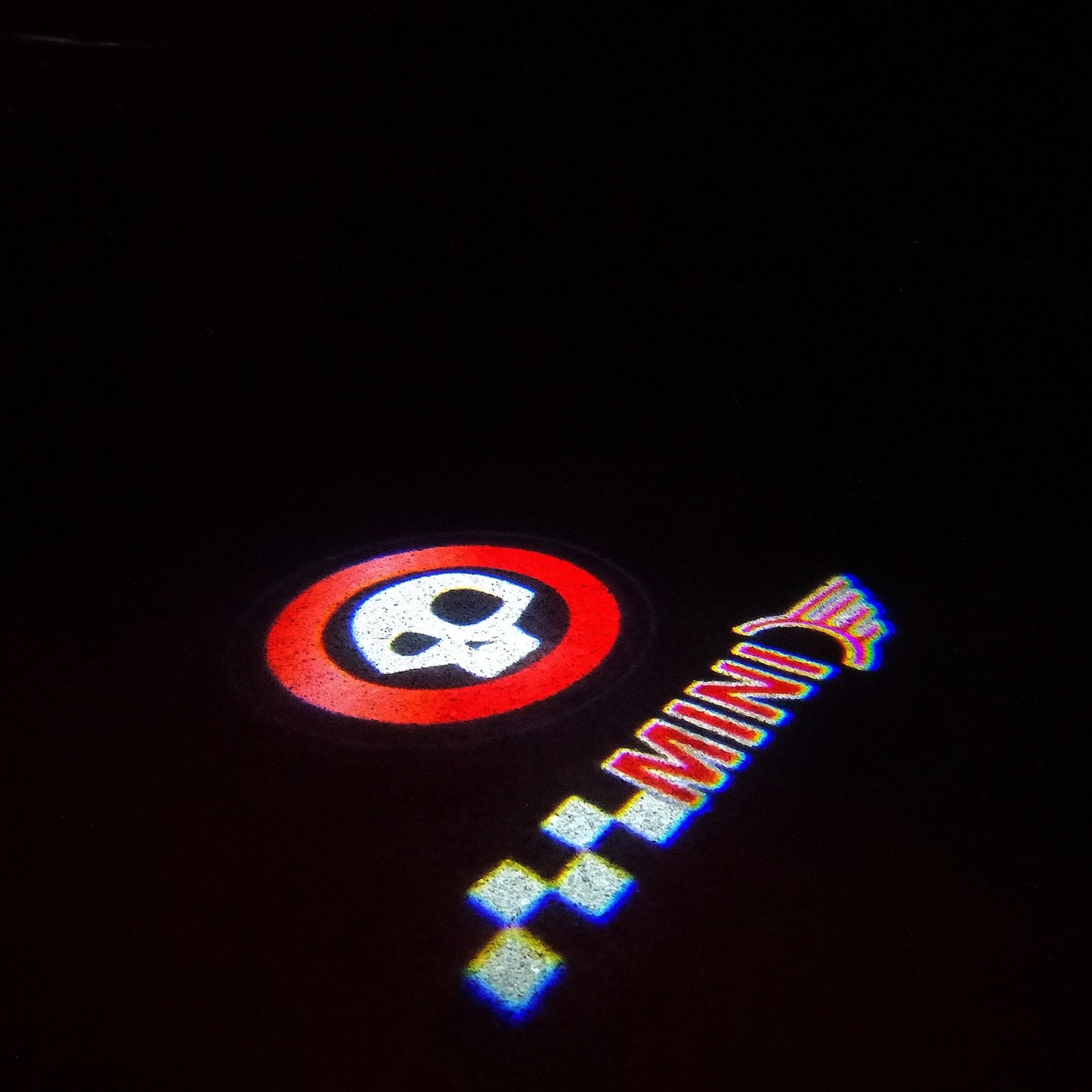 MINI ORIGINAL LOGO PROJECROTR LIGHTS Nr.11 (quantity 1 = 2 Logo Film / 2 door lights)