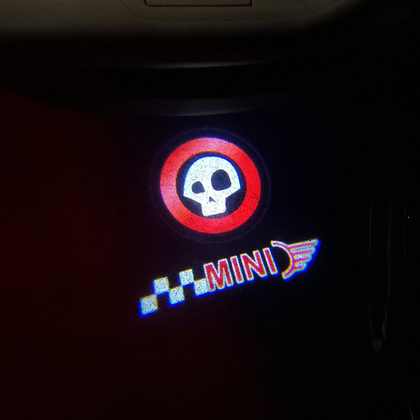 MINI ORIGINAL LOGO PROJECROTR LIGHTS Nr.11 (quantity 1 = 2 Logo Film / 2 door lights)