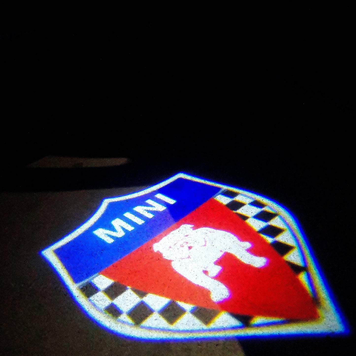 MINI ORIGINAL LOGO PROJECROTR LIGHTS Nr.45 (quantity 1 = 2 Logo Film / 2 door lights)