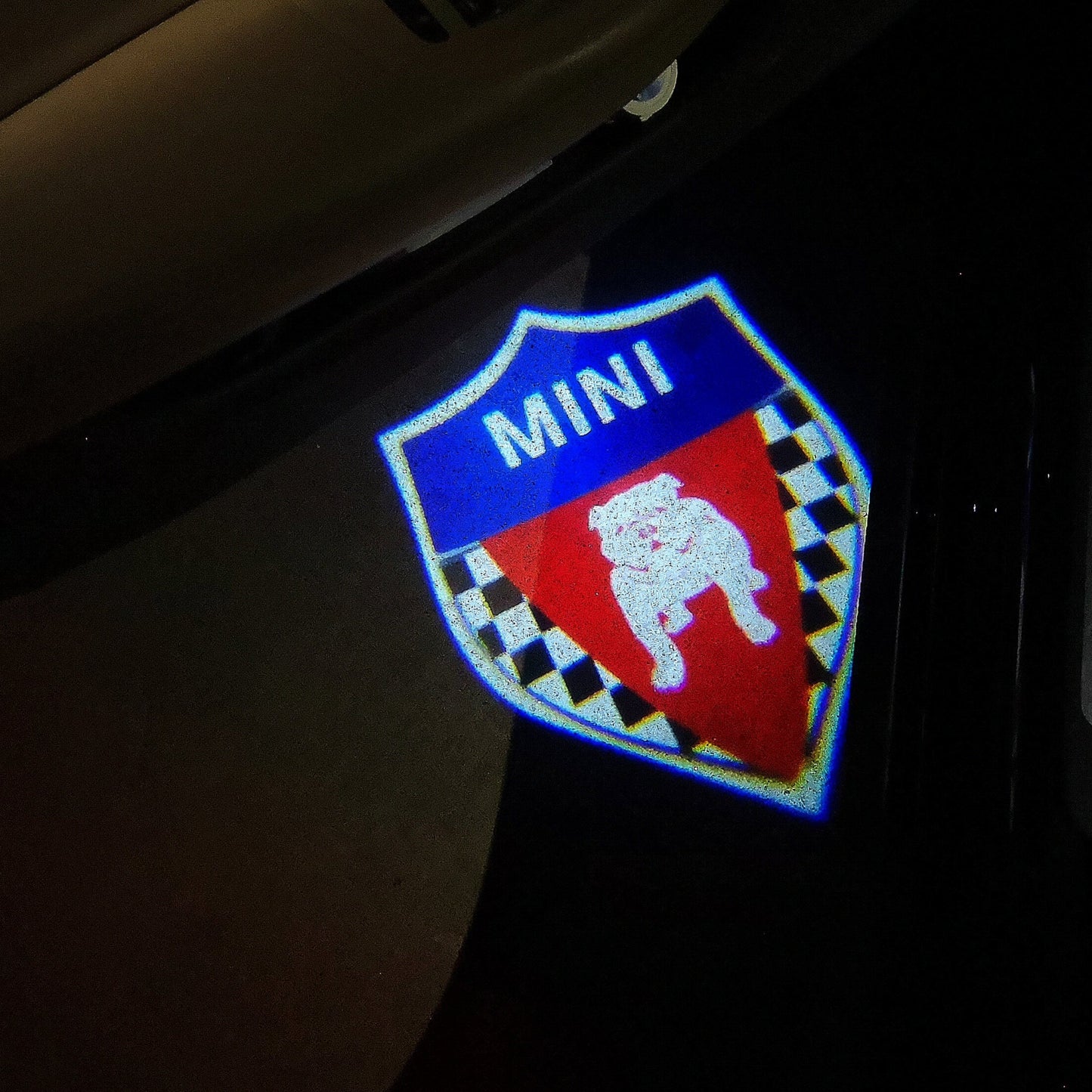 MINI ORIGINAL LOGO PROJECROTR LIGHTS Nr.45 (quantity 1 = 2 Logo Film / 2 door lights)