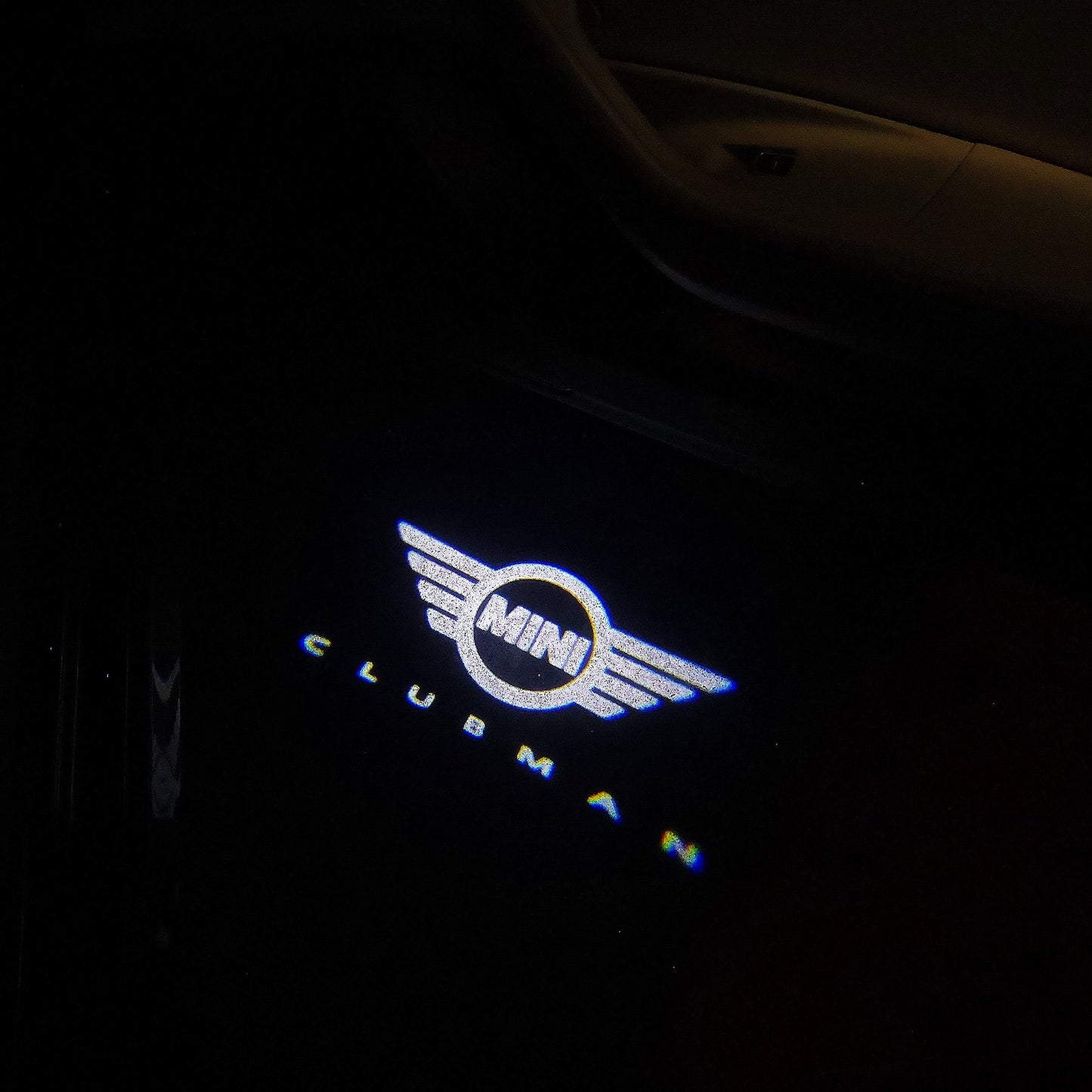 MINI CLUBMAN LOGO PROJECROTR LIGHTS Nr.149 (quantity 1 = 2 Logo Film / 2 door lights)