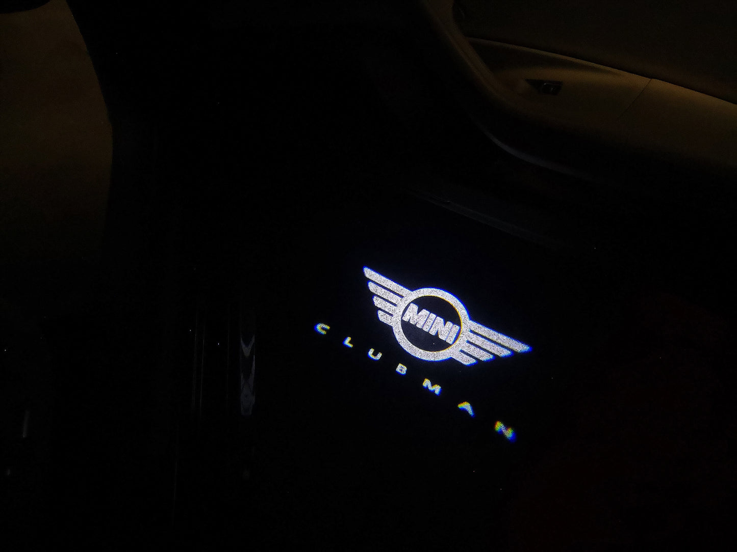 MINI CLUBMAN LOGO PROJECROTR LIGHTS Nr.126 (quantity 1 = 2 Logo Film / 2 door lights)