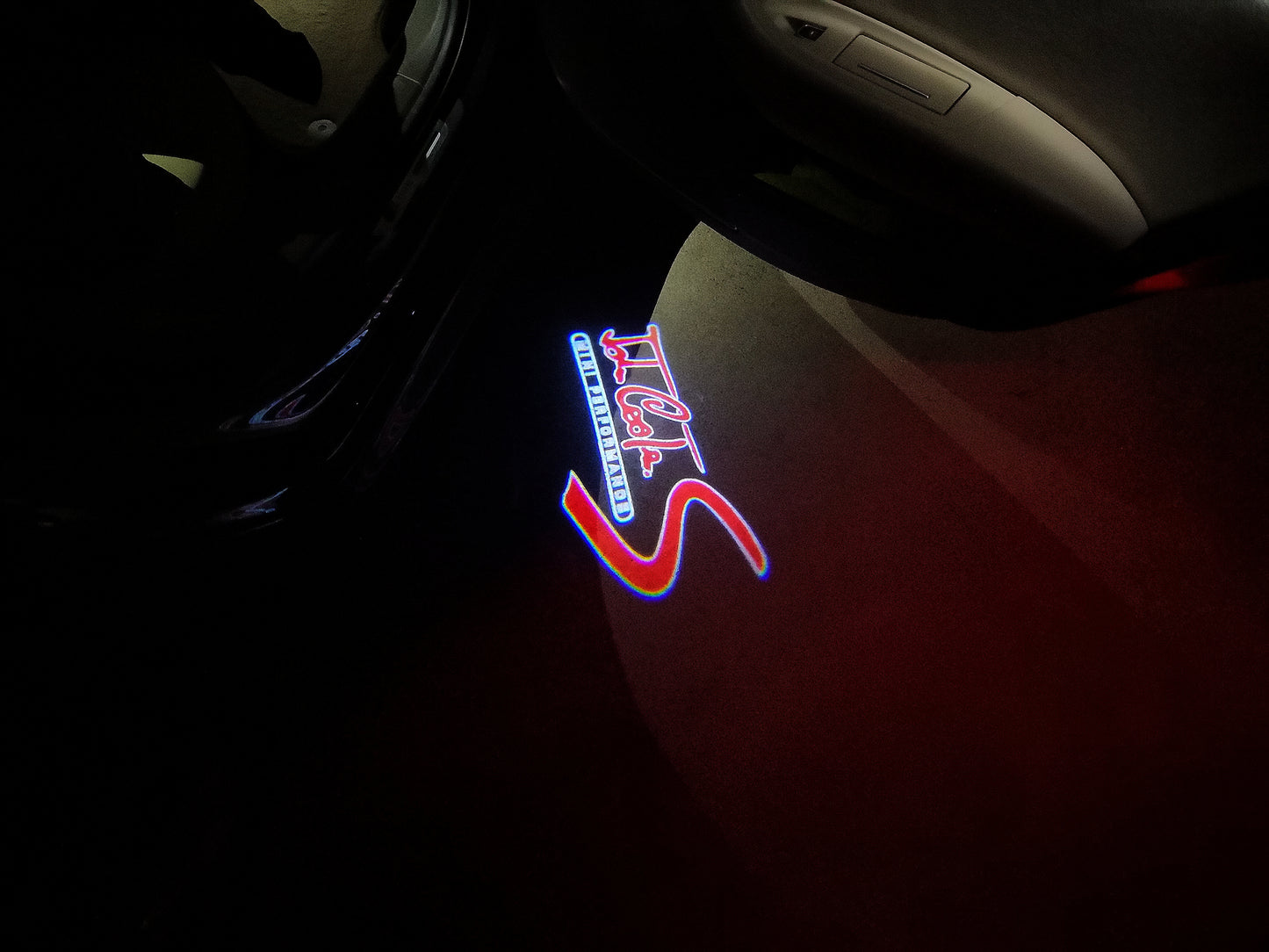 MINI JOHN COOPER S LOGO PROJECROTR LIGHTS Nr.108 (quantity 1 = 2 Logo Film / 2 door lights)