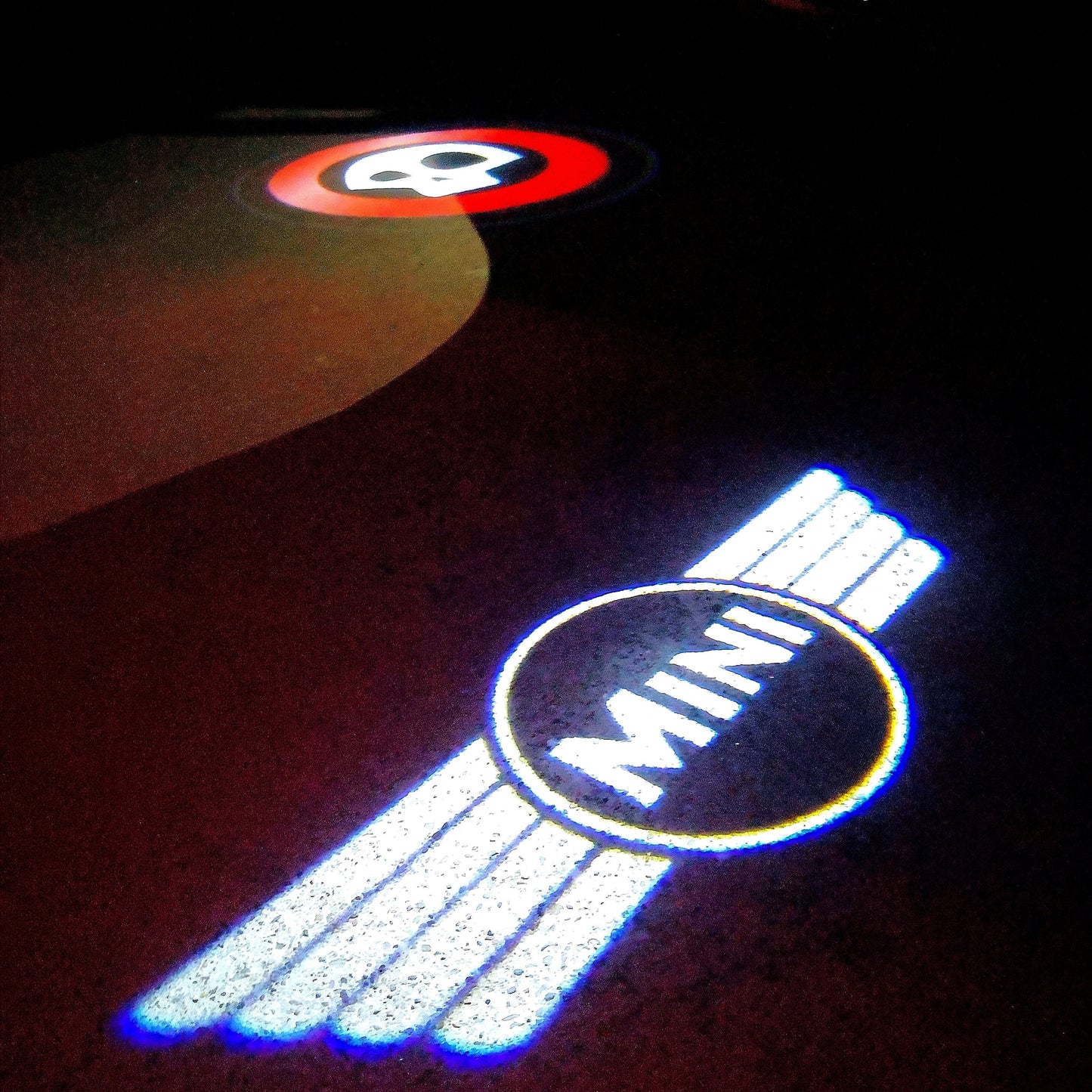 MINI ORIGINAL LOGO PROJECROTR LIGHTS Nr.31 (quantity 1 = 2 Logo Film / 2 door lights)