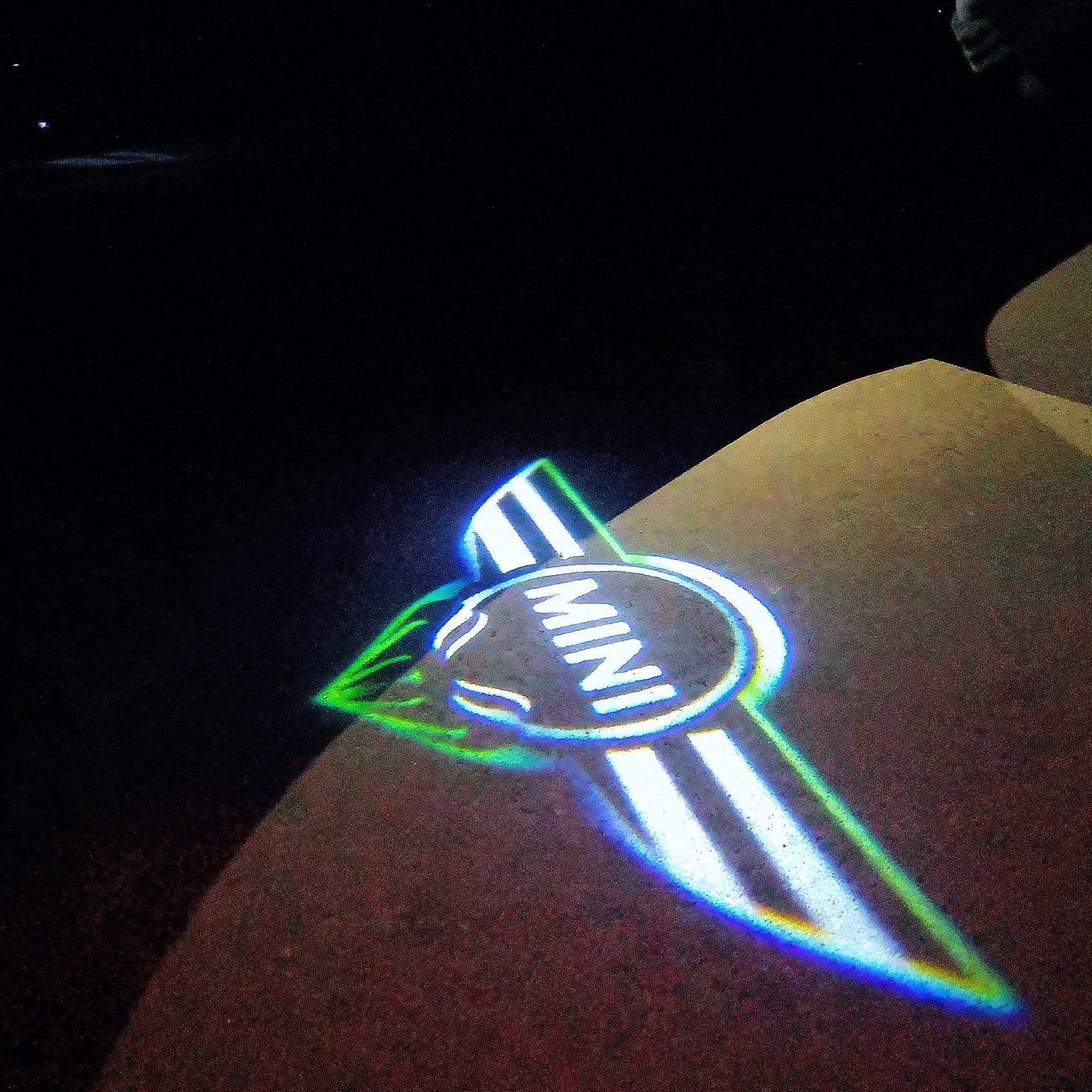 MINI ORIGINAL LOGO PROJECROTR LIGHTS Nr.16 (quantity 1 = 2 Logo Film / 2 door lights)
