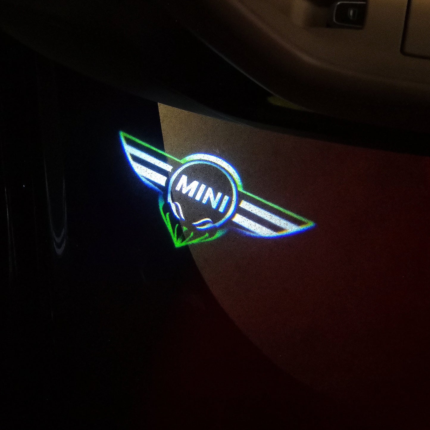 MINI ORIGINAL LOGO PROJECROTR LIGHTS Nr.16 (quantity 1 = 2 Logo Film / 2 door lights)
