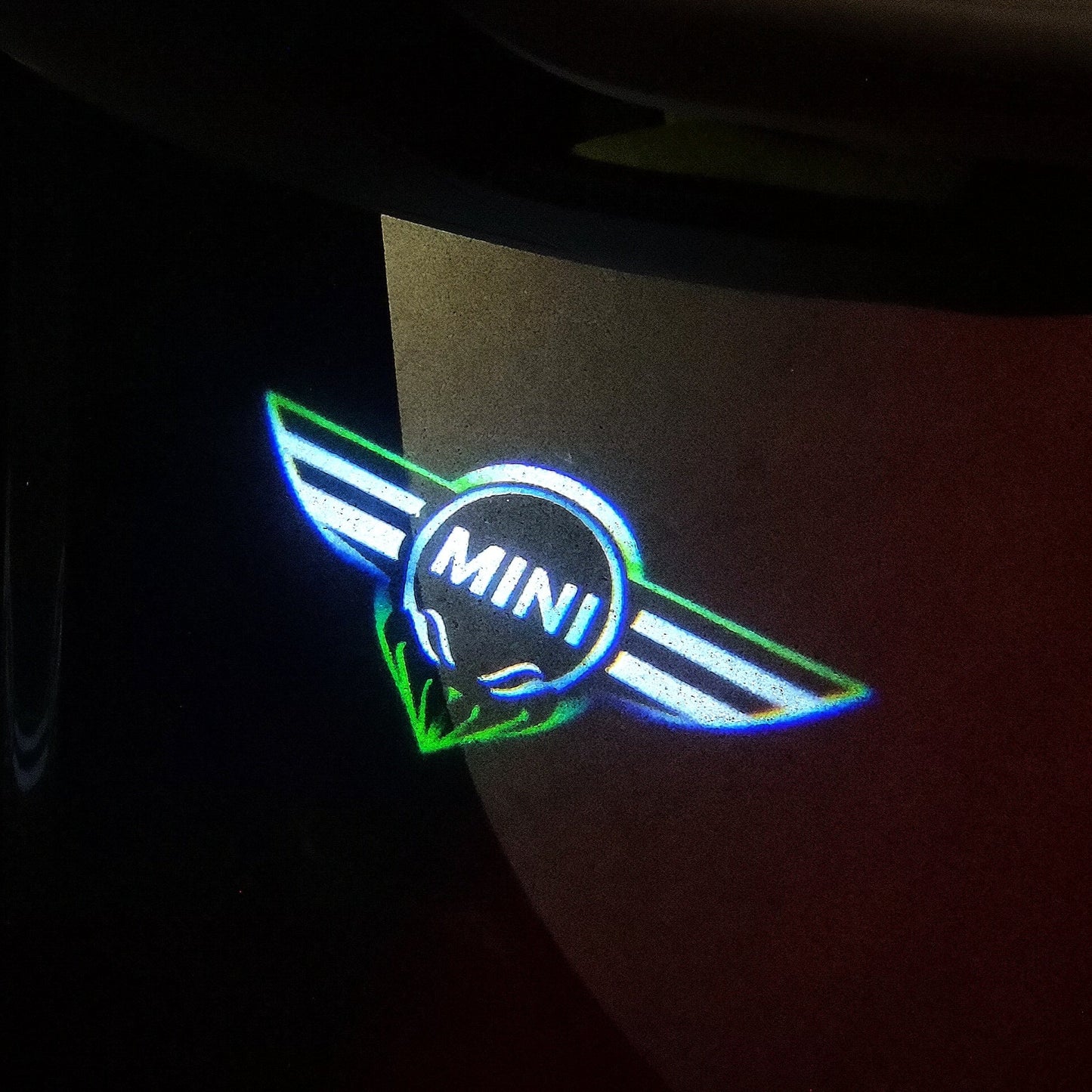 MINI ORIGINAL LOGO PROJECROTR LIGHTS Nr.16 (quantity 1 = 2 Logo Film / 2 door lights)