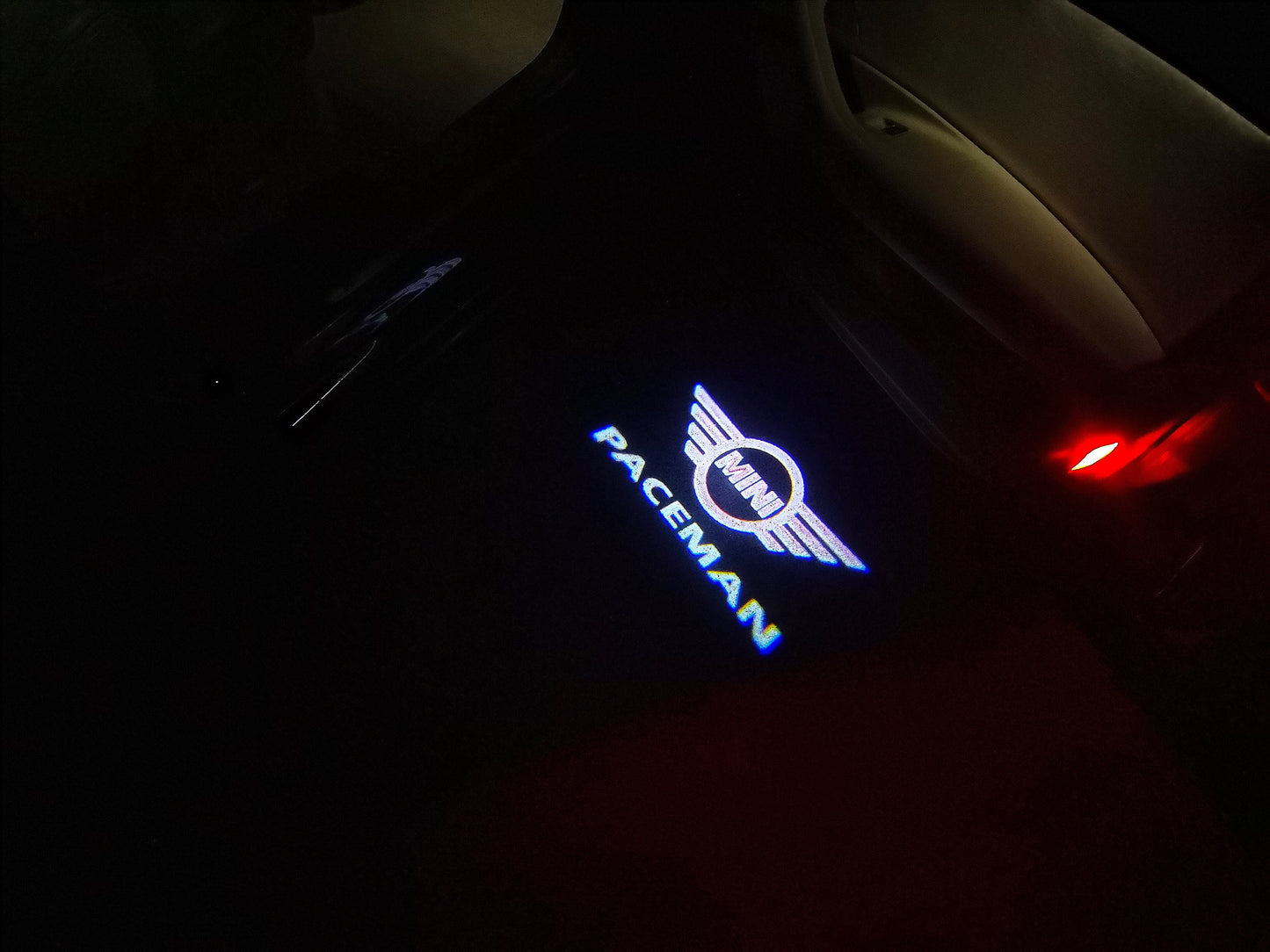 MINI PACEMAN LOGO PROJECROTR LIGHTS Nr.127 (quantity 1 = 2 Logo Film / 2 door lights)