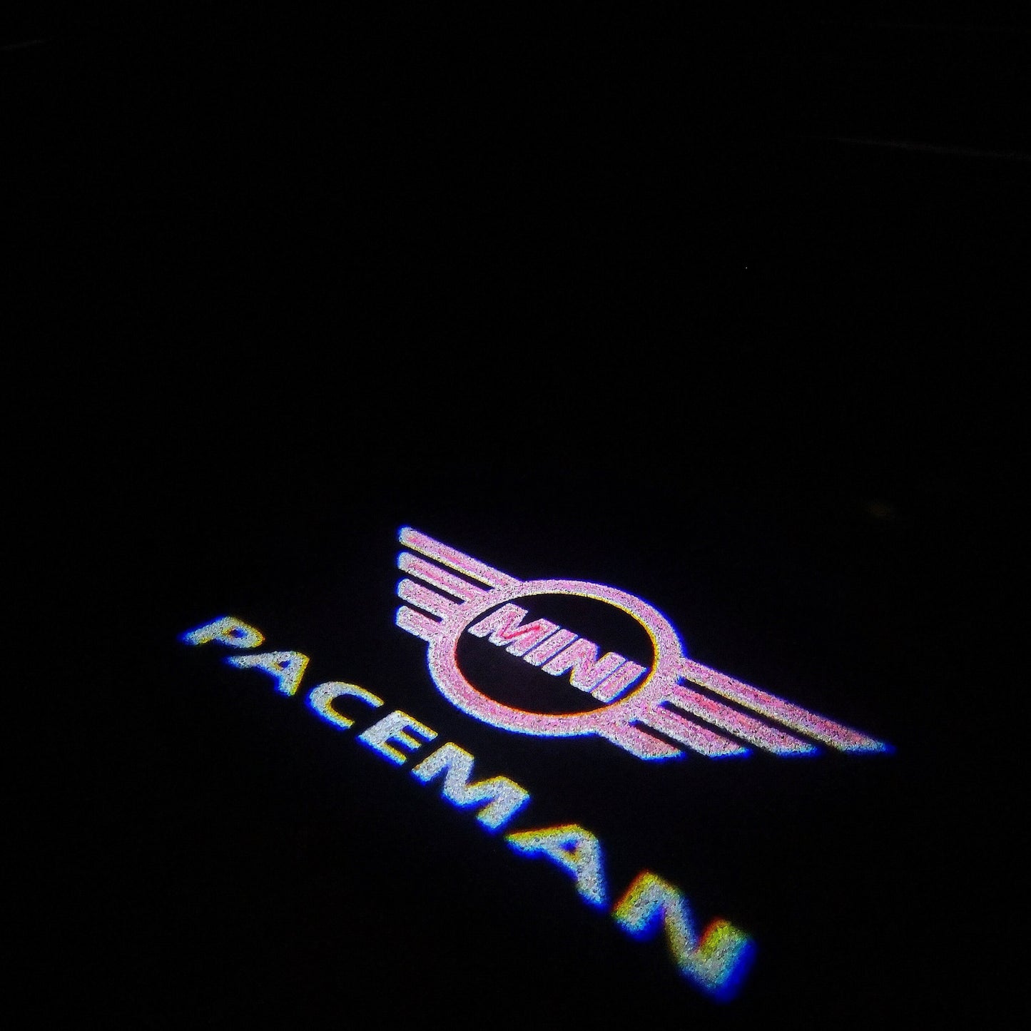 MINI PACEMAN LOGO PROJECROTR LIGHTS Nr.127 (quantity 1 = 2 Logo Film / 2 door lights)