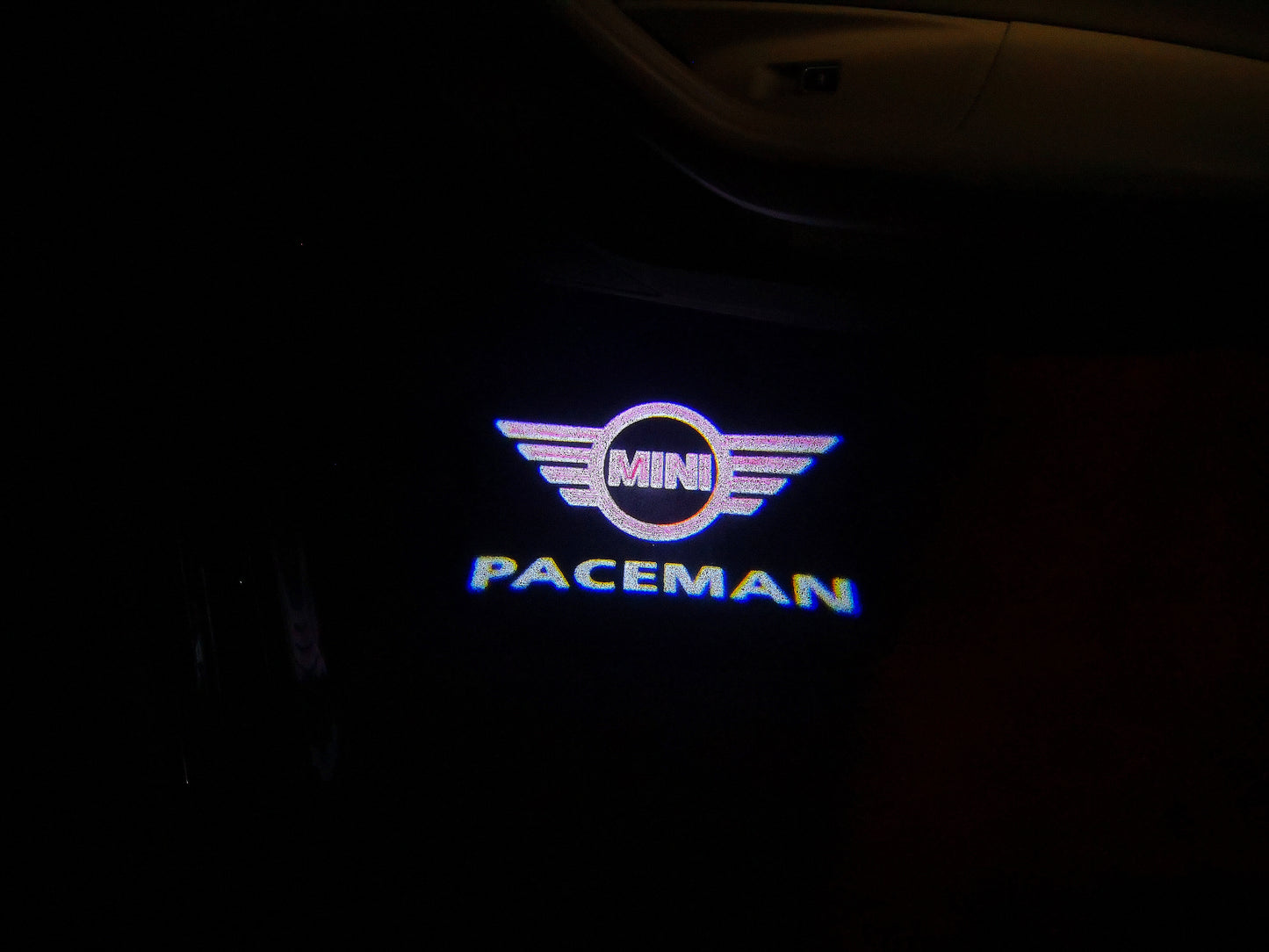 MINI PACEMAN LOGO PROJECROTR LIGHTS Nr.127 (quantity 1 = 2 Logo Film / 2 door lights)