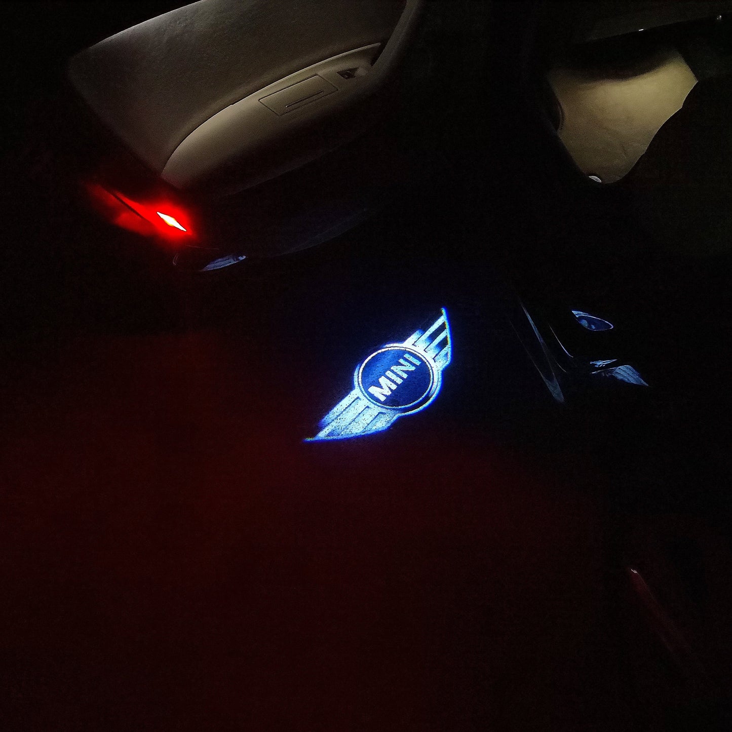 MINI ORIGINAL LOGO PROJECROTR LIGHTS Nr.06 (quantity 1 = 2 Logo Film / 2 door lights)