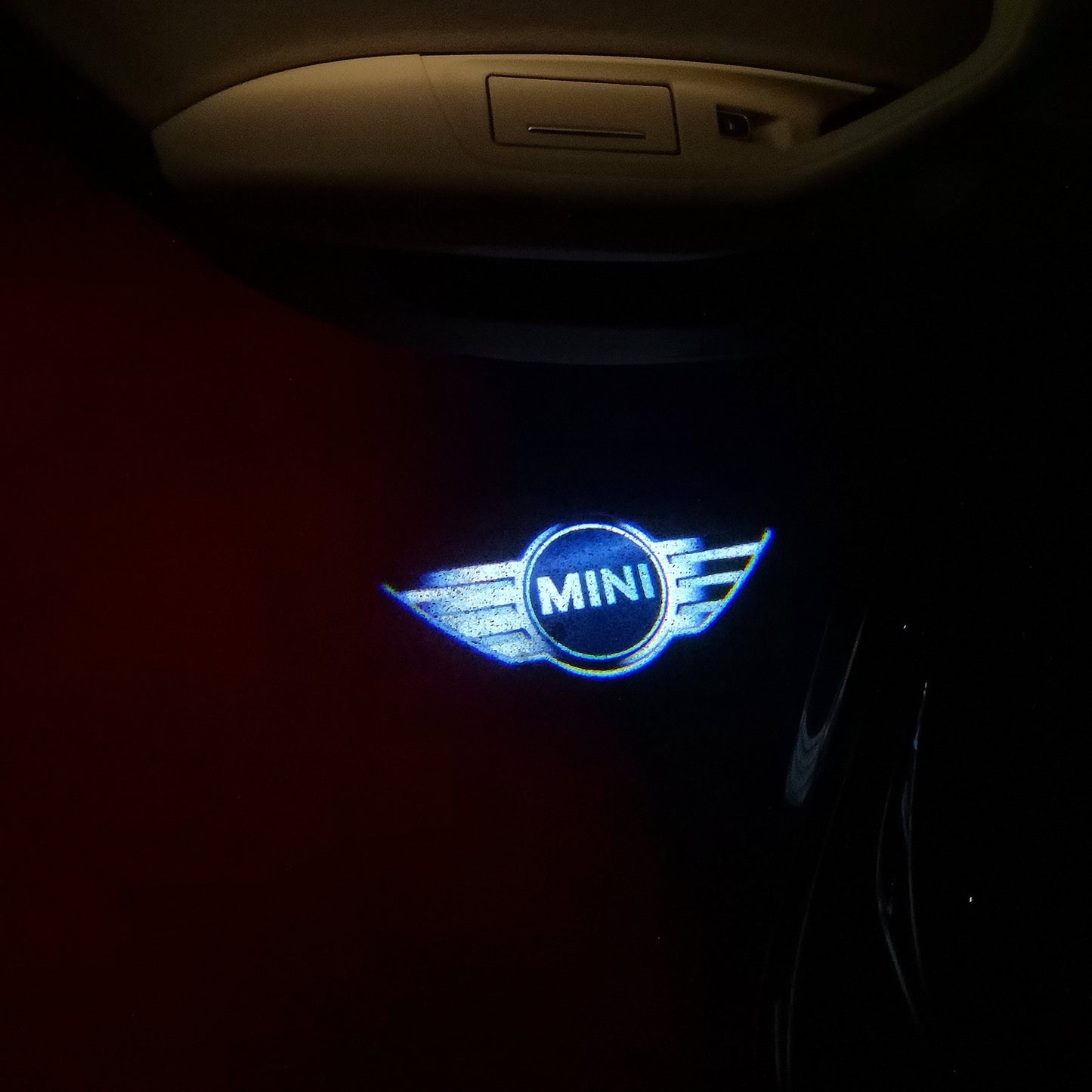 MINI ORIGINAL LOGO PROJECROTR LIGHTS Nr.06 (quantity 1 = 2 Logo Film / 2 door lights)