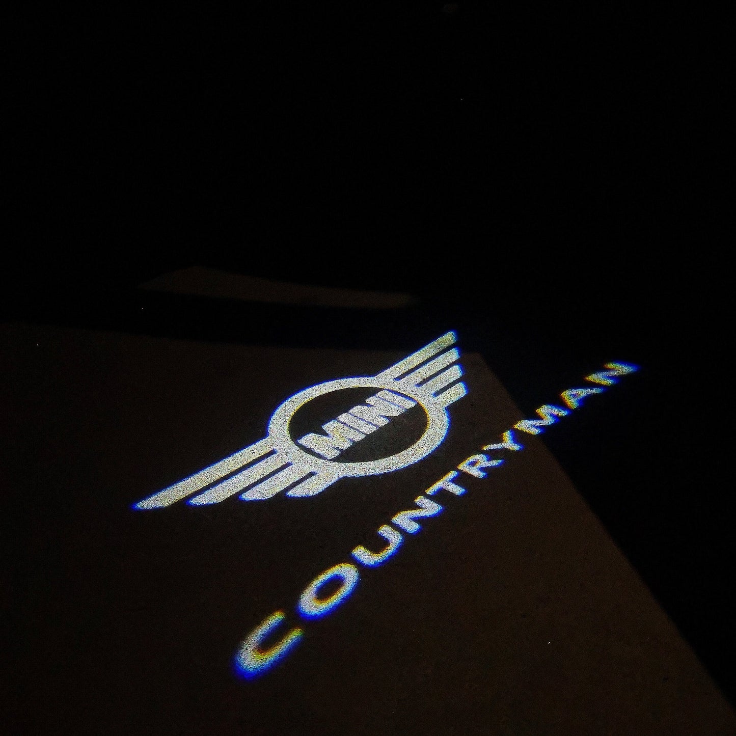 MINI COUNTRYMAN LOGO PROJECROTR LIGHTS Nr.136 (quantity 1 = 2 Logo Film / 2 door lights)