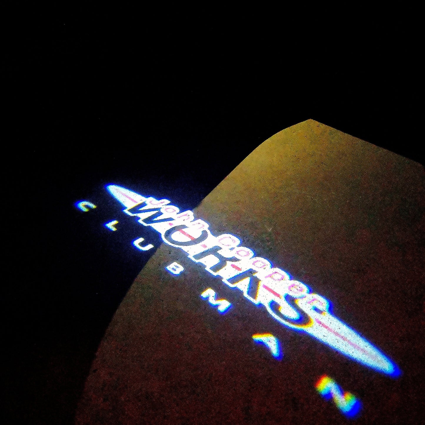 MINI CLUBMAN LOGO PROJECROTR LIGHTS Nr.77 (quantity 1 = 2 Logo Film / 2 door lights)