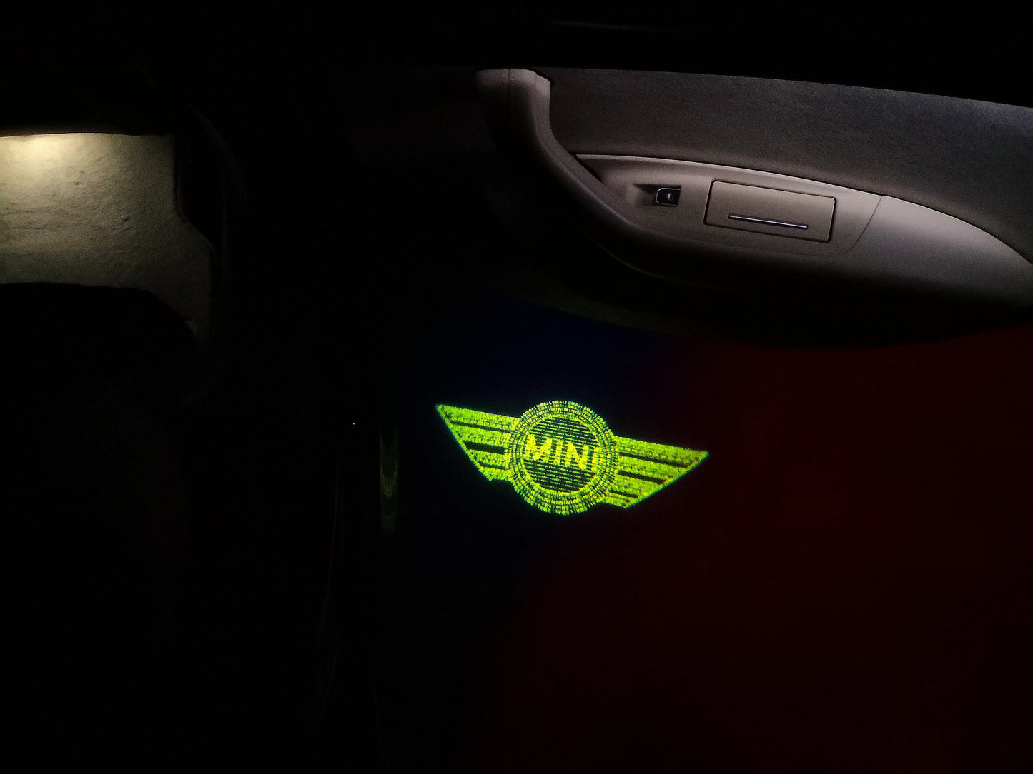 MINI ORIGINAL LOGO PROJECROTR LIGHTS Nr.60 (quantity 1 = 2 Logo Film / 2 door lights)