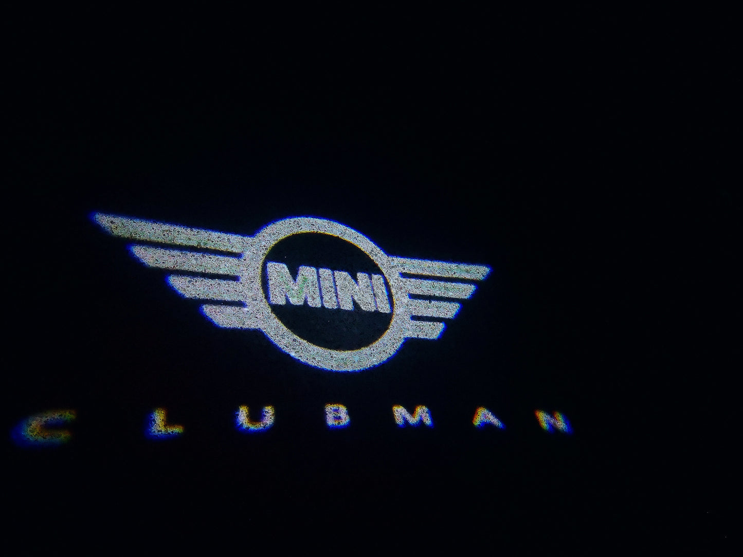 MINI CLUBMAN LOGO PROJECROTR LIGHTS Nr.133 (quantity 1 = 2 Logo Film / 2 door lights)