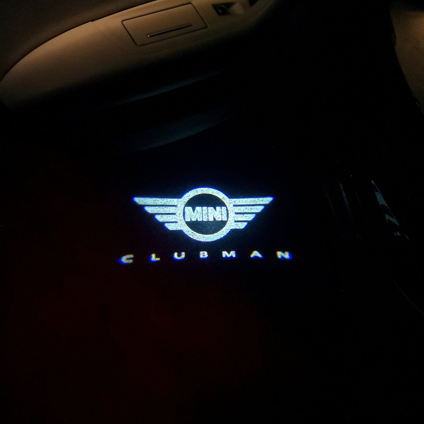 MINI CLUBMAN LOGO PROJECROTR LIGHTS Nr.133 (quantity 1 = 2 Logo Film / 2 door lights)
