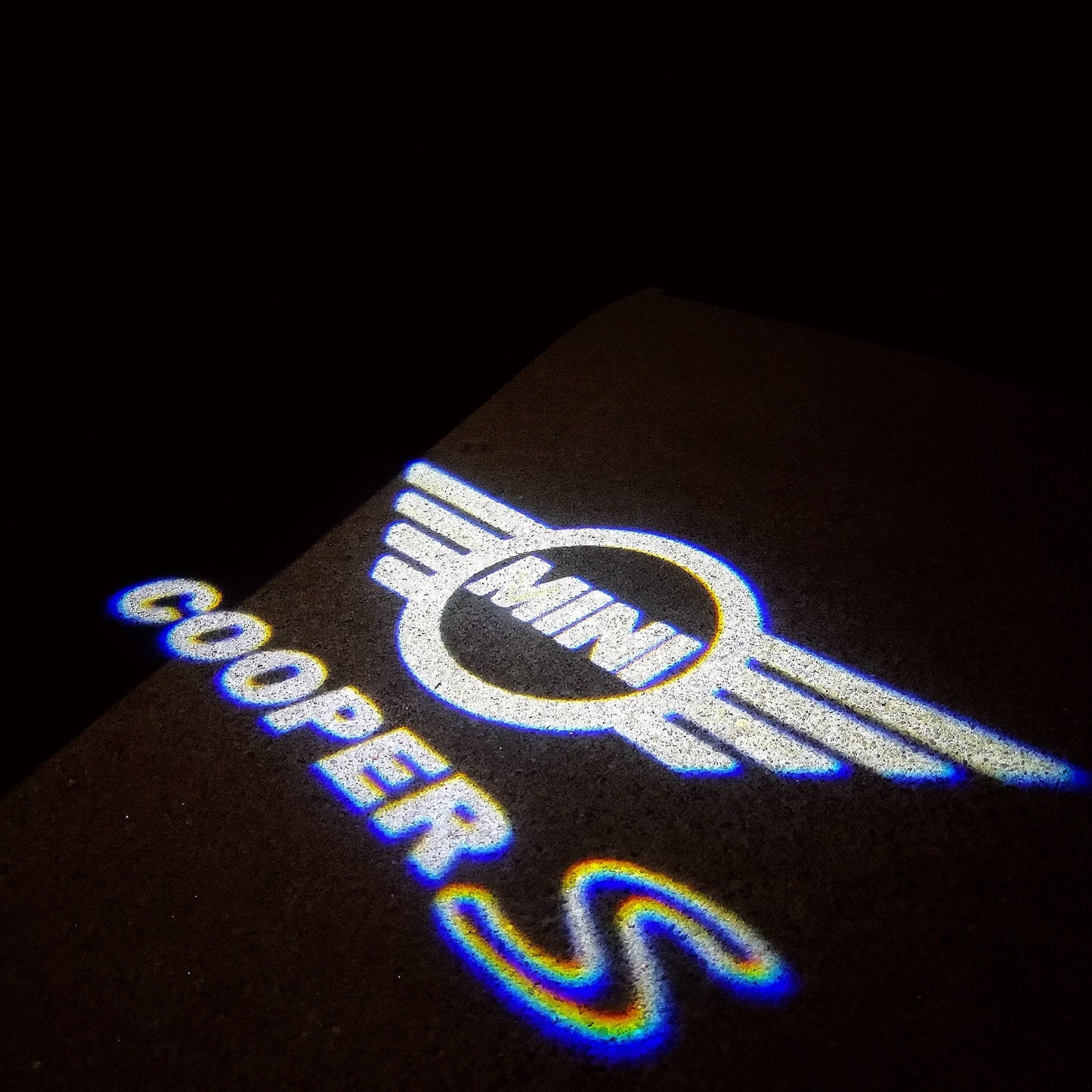 MINI COOPER S LOGO PROJECROTR LIGHTS Nr.27 (quantity 1 = 2 Logo Film / 2 door lights)