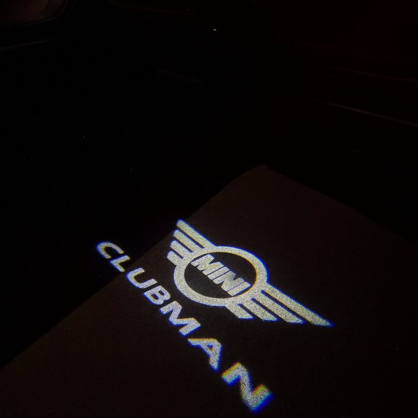 MINI CLUBMAN LOGO PROJECROTR LIGHTS Nr.135 (quantity 1 = 2 Logo Film / 2 door lights)