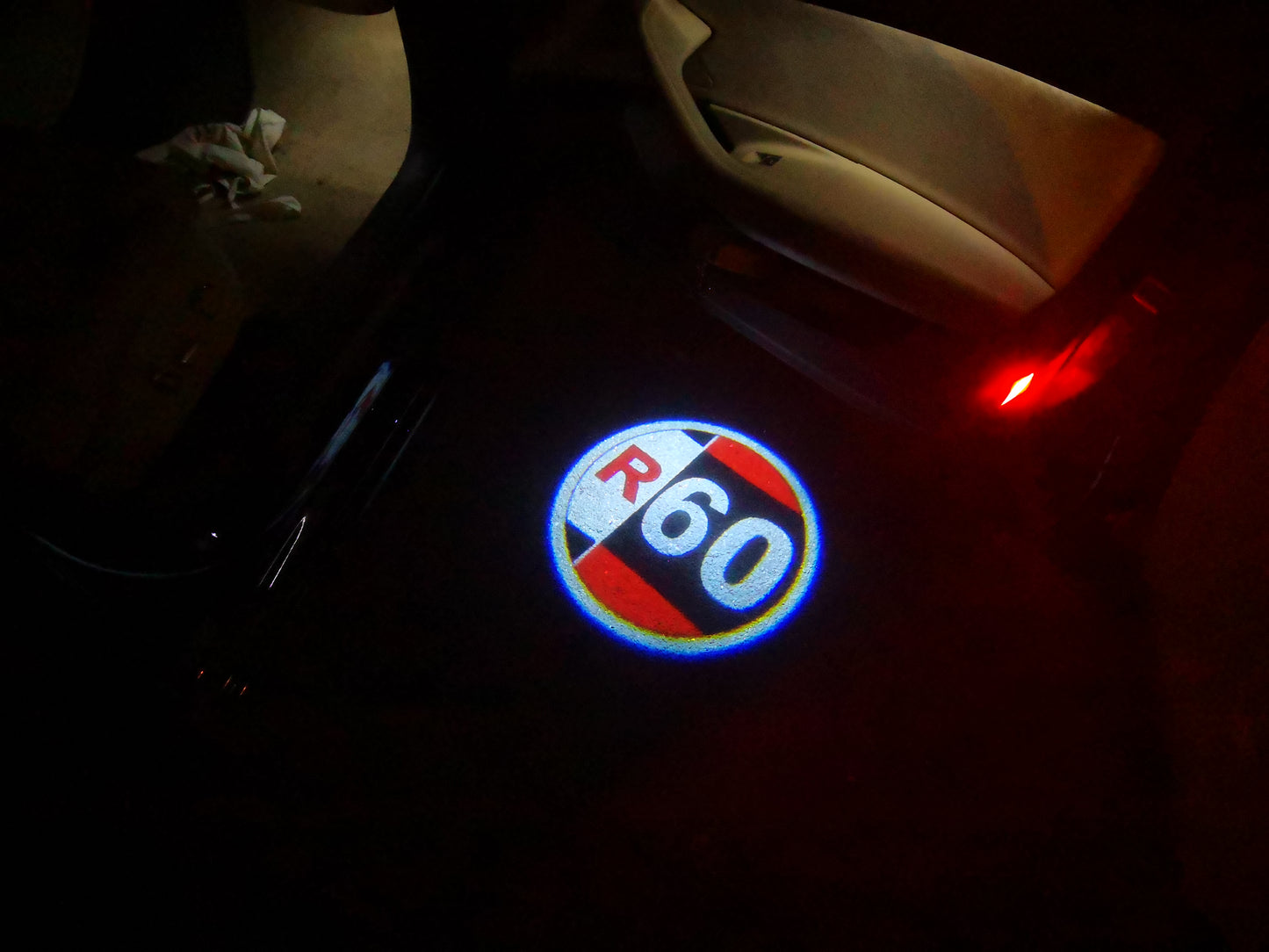 MINI R 60 LOGO PROJECROTR LIGHTS Nr.73 (quantity 1 = 2 Logo Film / 2 door lights)
