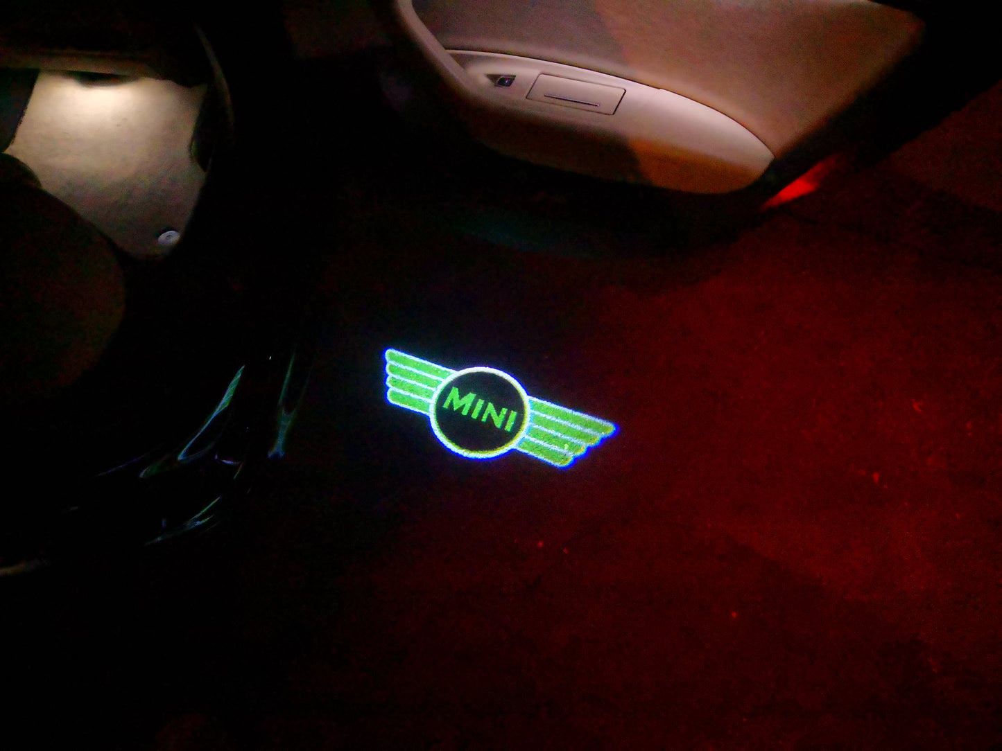 MINI ORIGINAL LOGO PROJECROTR LIGHTS Nr.25 (quantity 1 = 2 Logo Film / 2 door lights)