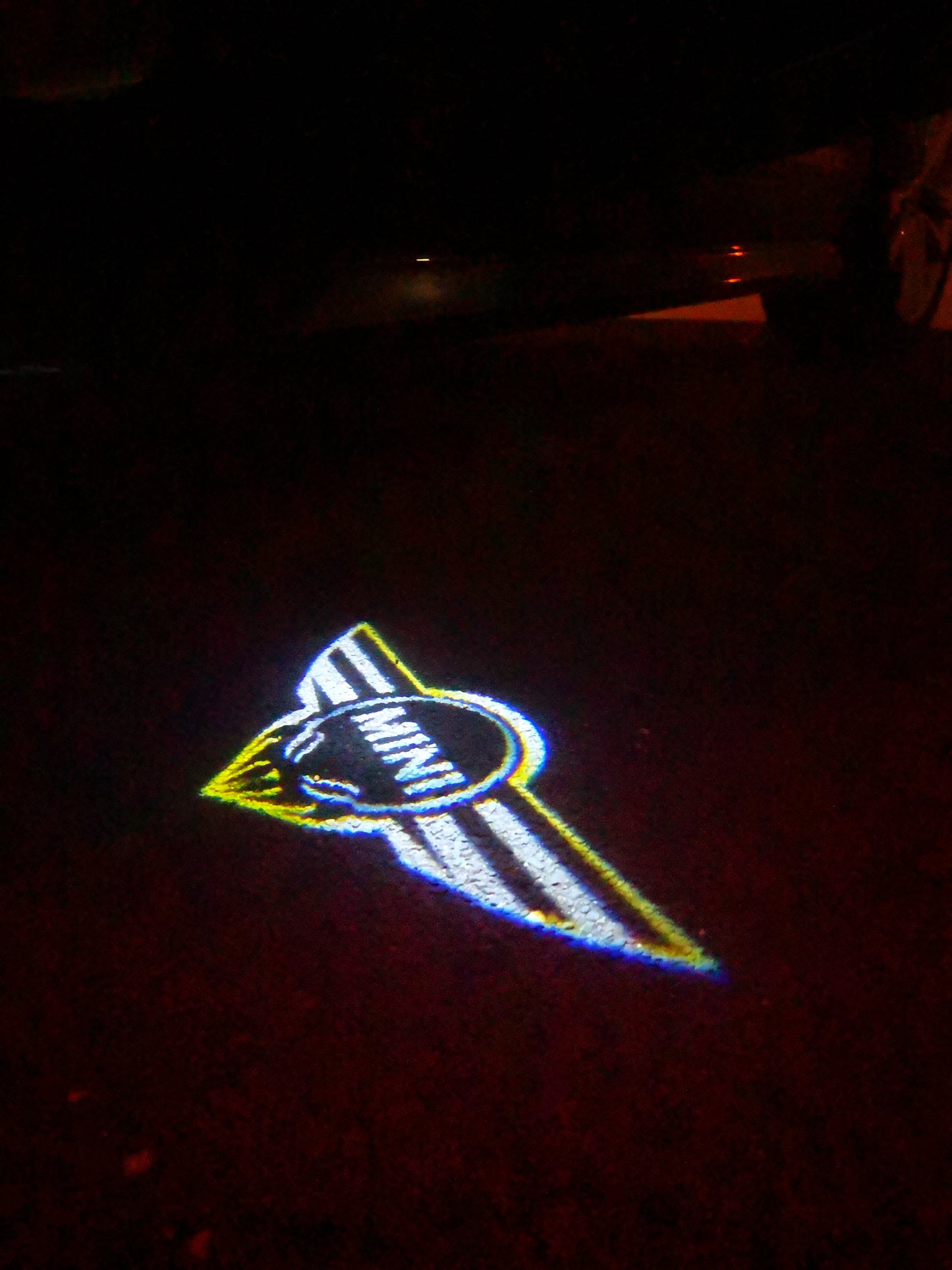 MINI ORIGINAL LOGO PROJECROTR LIGHTS Nr.14 (quantity 1 = 2 Logo Film / 2 door lights)