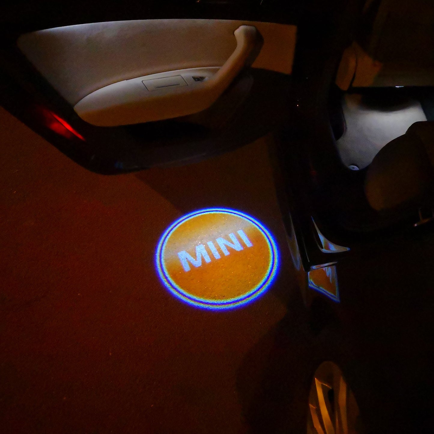 MINI ORIGINAL LOGO PROJECROTR LIGHTS Nr.44 (quantity 1 = 2 Logo Film / 2 door lights)