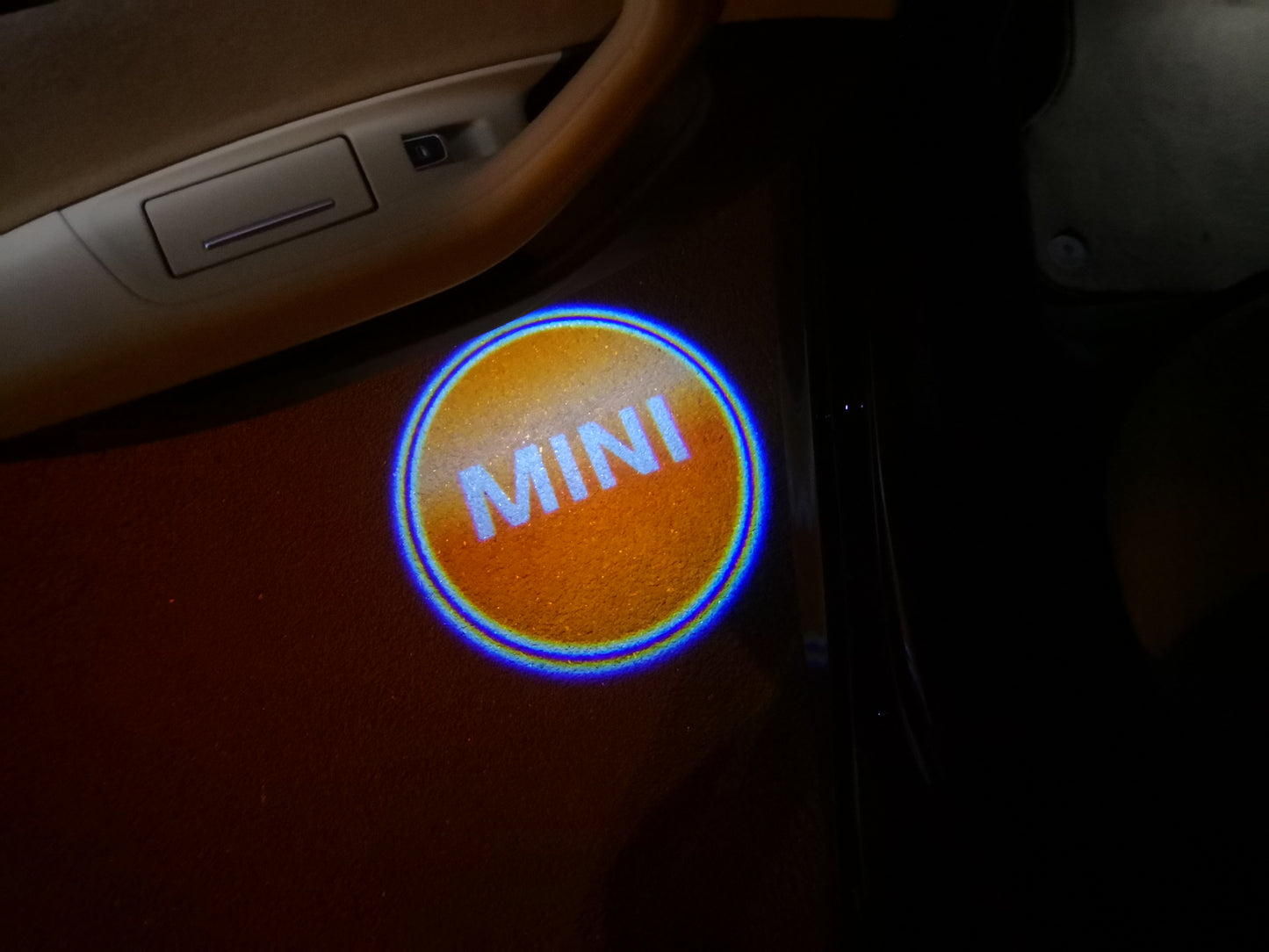 MINI ORIGINAL LOGO PROJECROTR LIGHTS Nr.44 (quantity 1 = 2 Logo Film / 2 door lights)