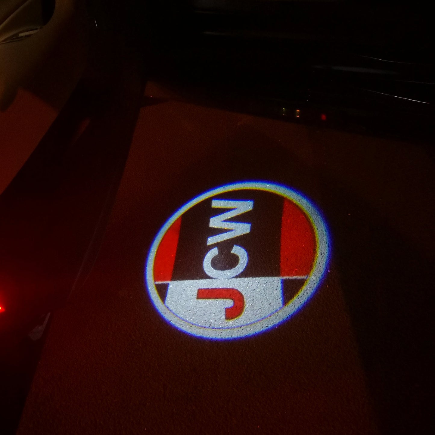 MINI JCW LOGO PROJECROTR LIGHTS Nr.74 (quantity 1 = 2 Logo Film / 2 door lights)