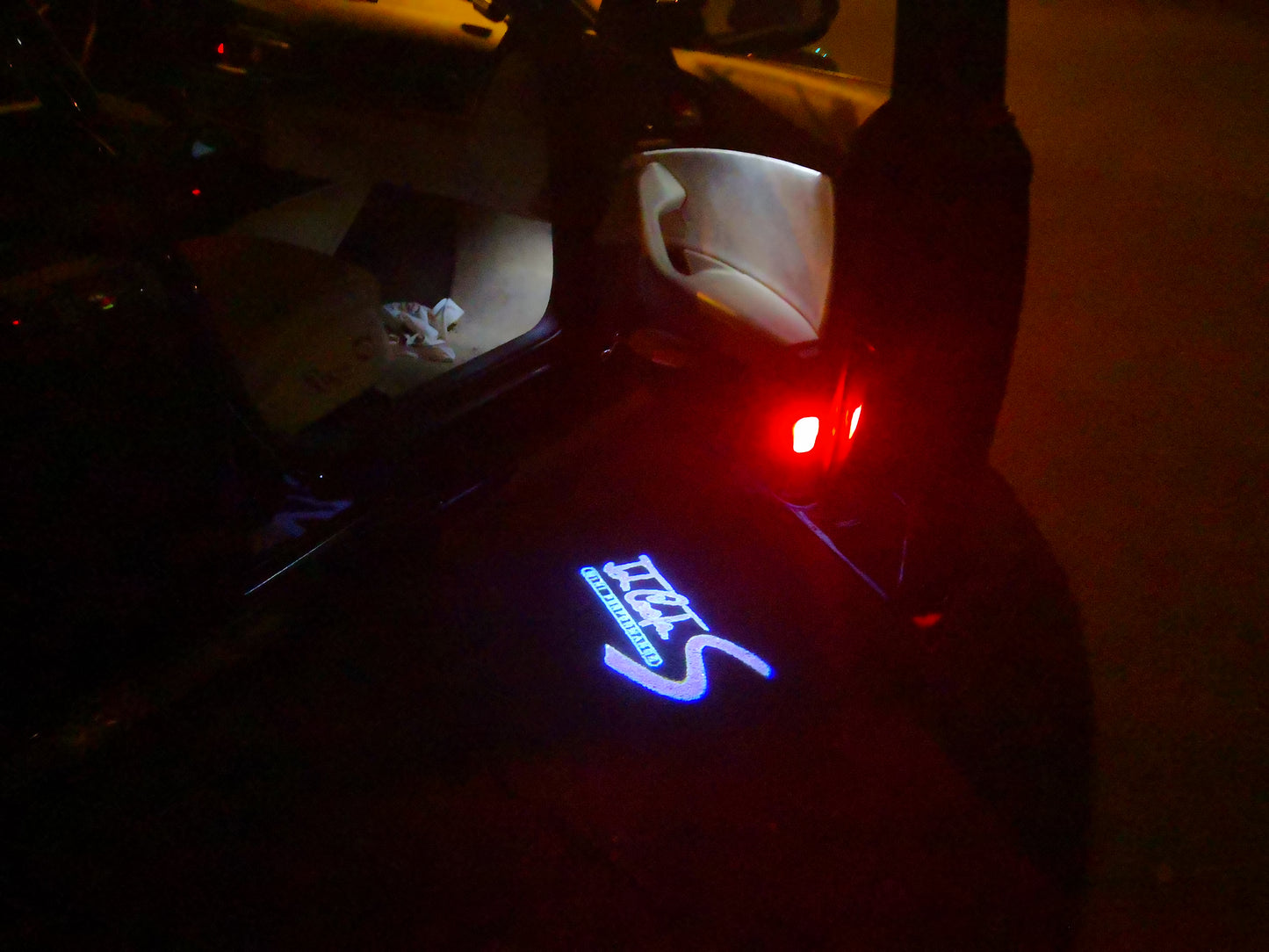 MINI JOHN COOPER S LOGO PROJECROTR LIGHTS Nr.107 (quantity 1 = 2 Logo Film / 2 door lights)