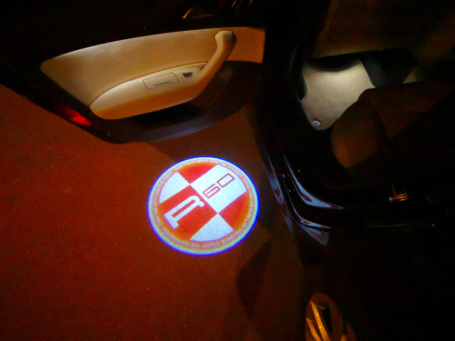 MINI R 60 LOGO PROJECROTR LIGHTS Nr.155 (quantity 1 = 2 Logo Film / 2 door lights)
