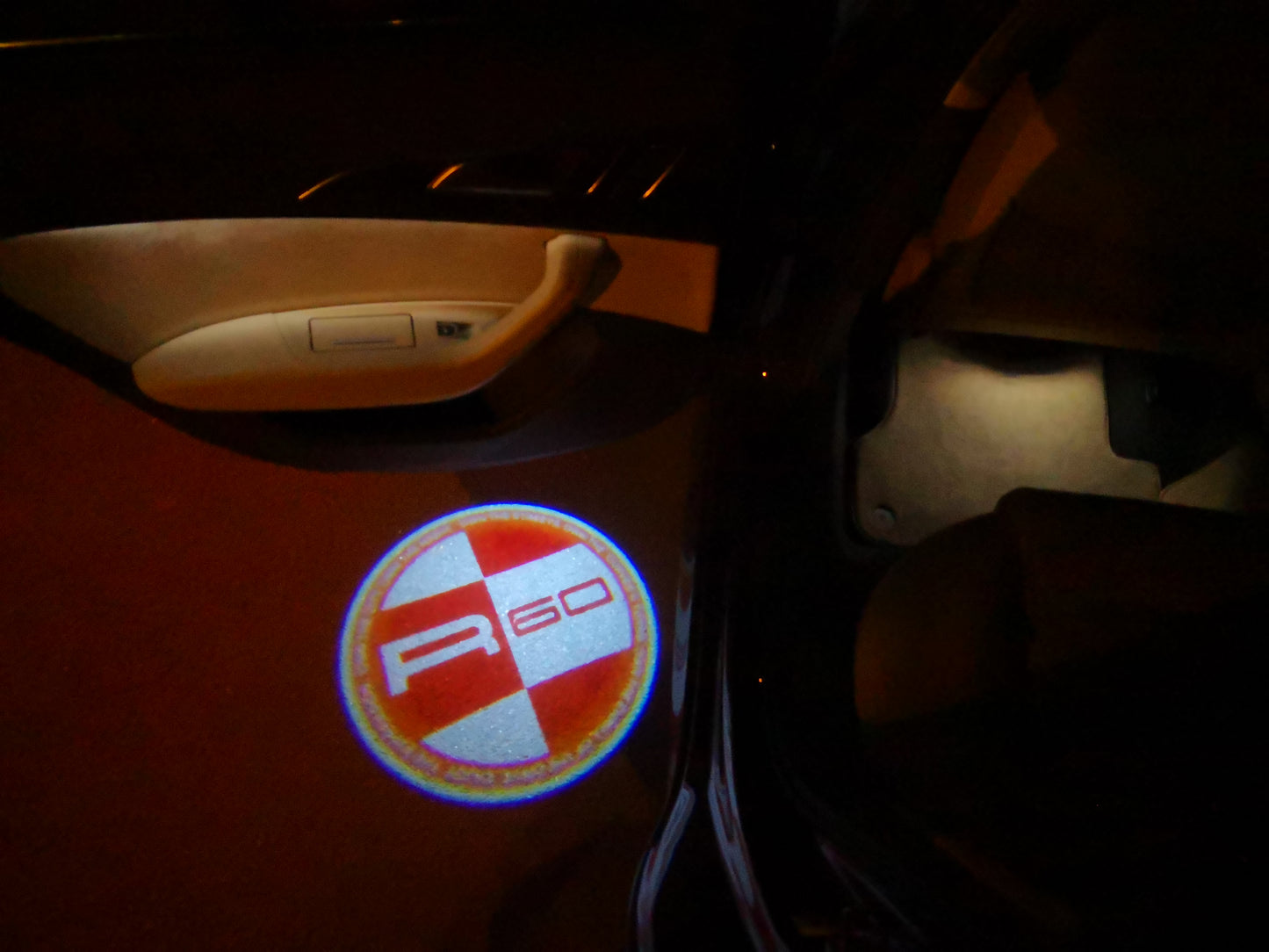 MINI R 60 LOGO PROJECROTR LIGHTS Nr.155 (quantity 1 = 2 Logo Film / 2 door lights)