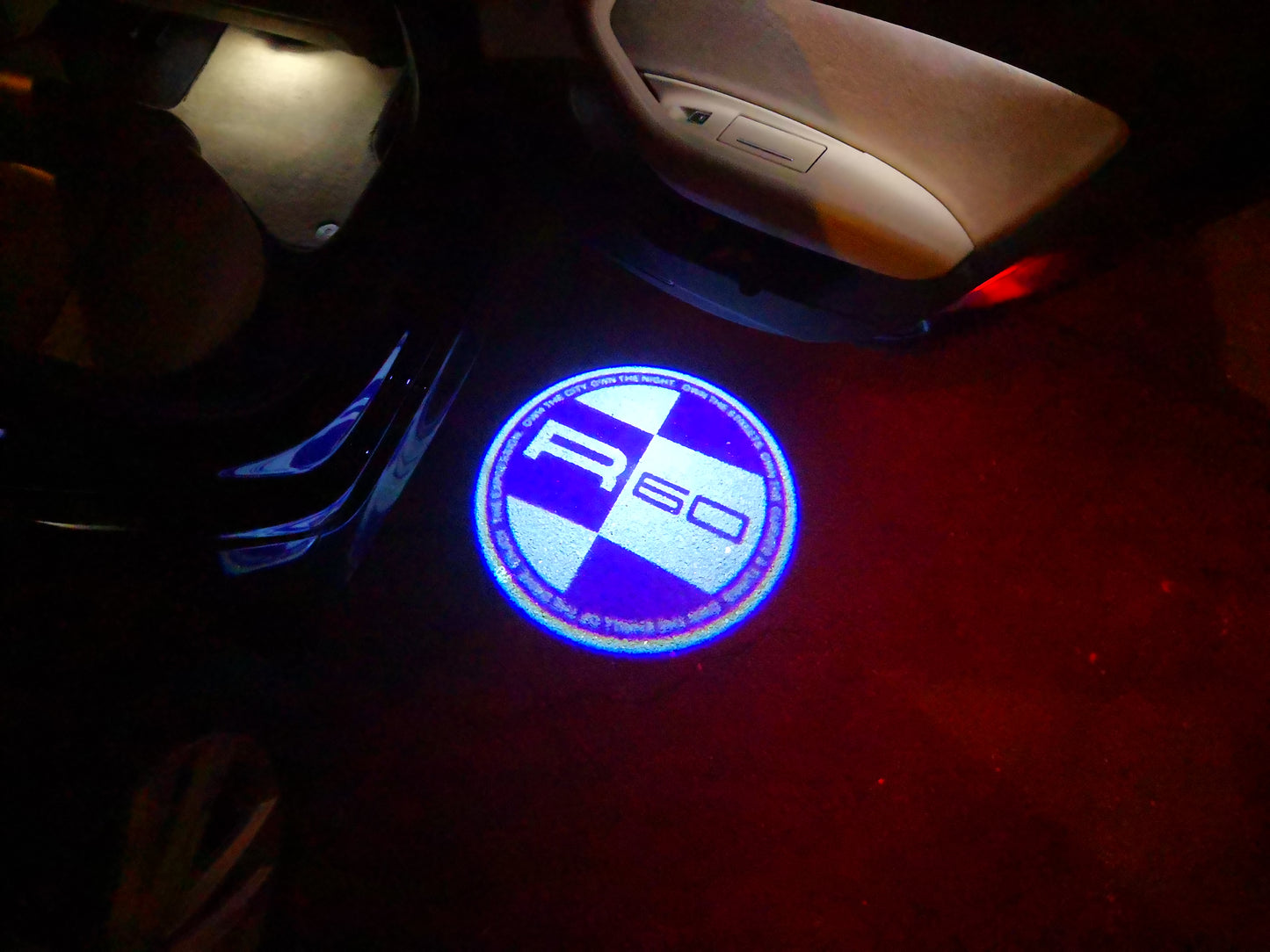 MINI R 60 LOGO PROJECROTR LIGHTS Nr.151 (quantity 1 = 2 Logo Film / 2 door lights)
