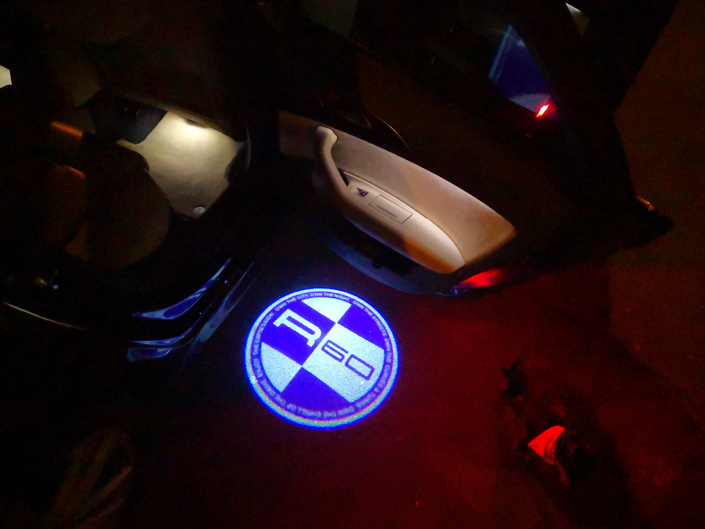 MINI R 60 LOGO PROJECROTR LIGHTS Nr.151 (quantity 1 = 2 Logo Film / 2 door lights)