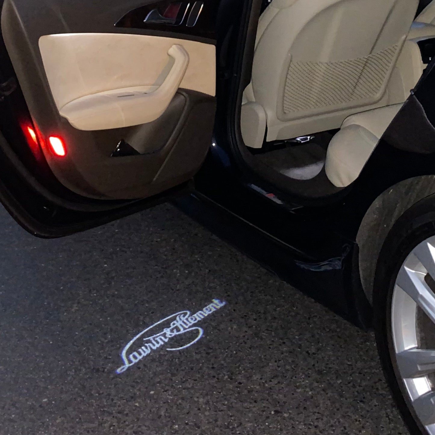 SKODA Laurin&klement LOGO PROJECTOT LIGHTS Nr.46 (quantity 1 = 2 Logo Film / 2 door lights)