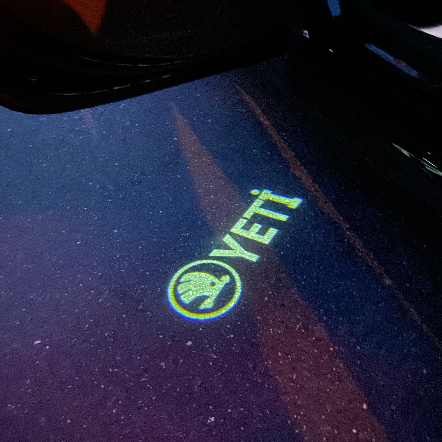 SKODA YETI LOGO LIGHTS Nr.111 (quantity 1 = 2 Logo Film / 2 door lights)