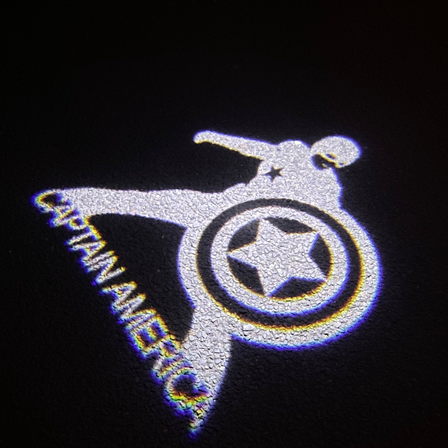 Captain America Logo door lights Nr.248 (quantity 1 = 2 Logo Films /2 door lights)Marvel Heroes Logo
